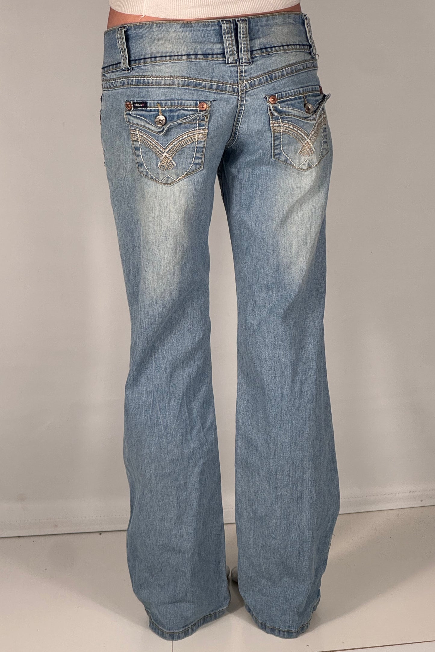 Lavtaljede jeans str: S