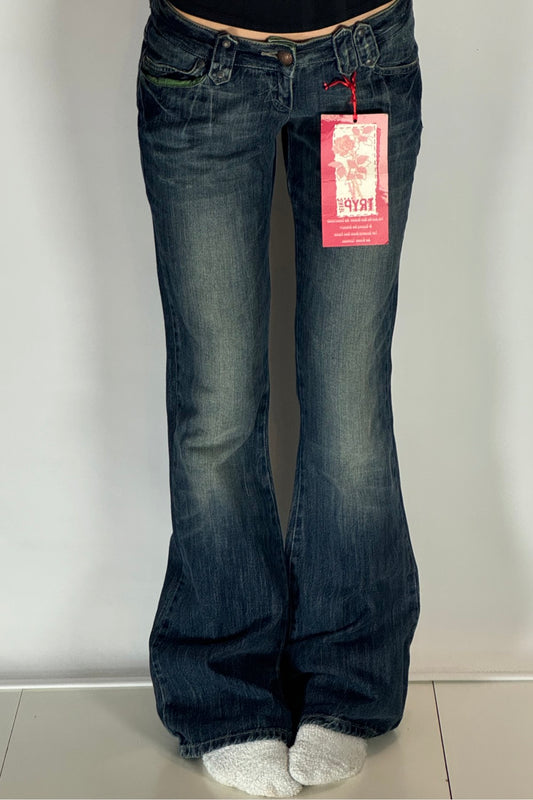 Lågmidjade jeans stl: S