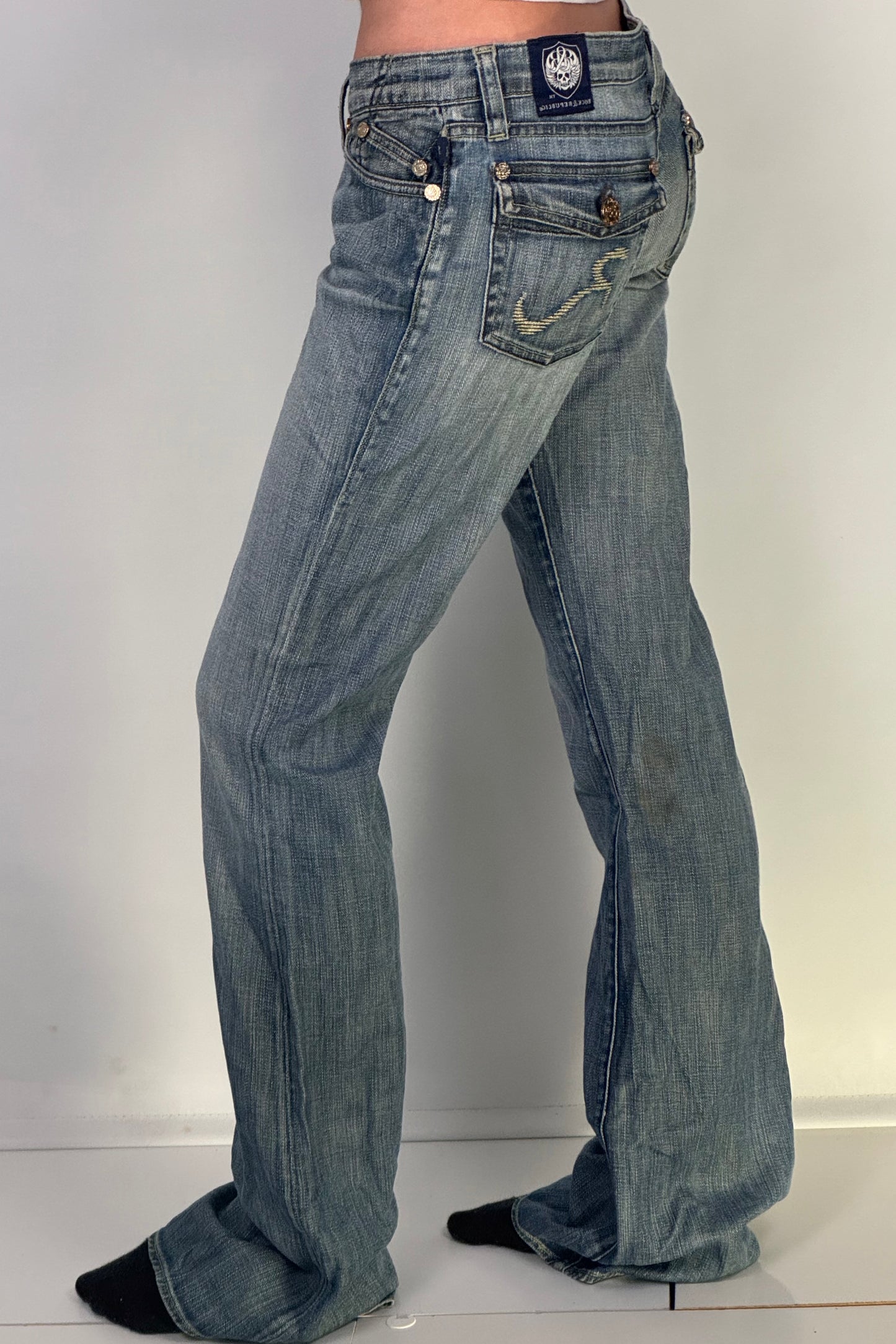 Lågmidjade jeans stl: S