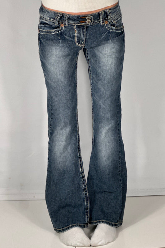 Lavtaljede jeans str: S