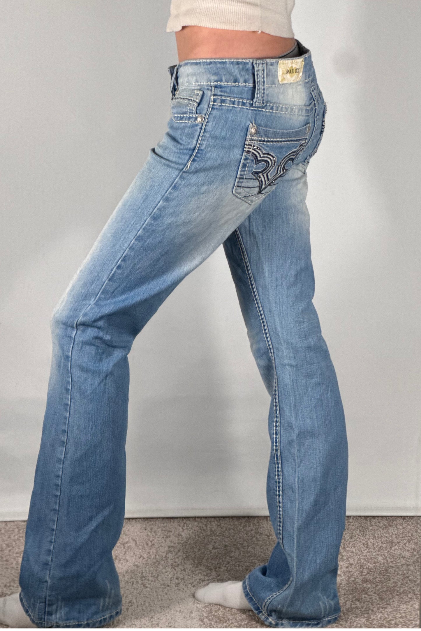 Lågmidjade jeans stl: S