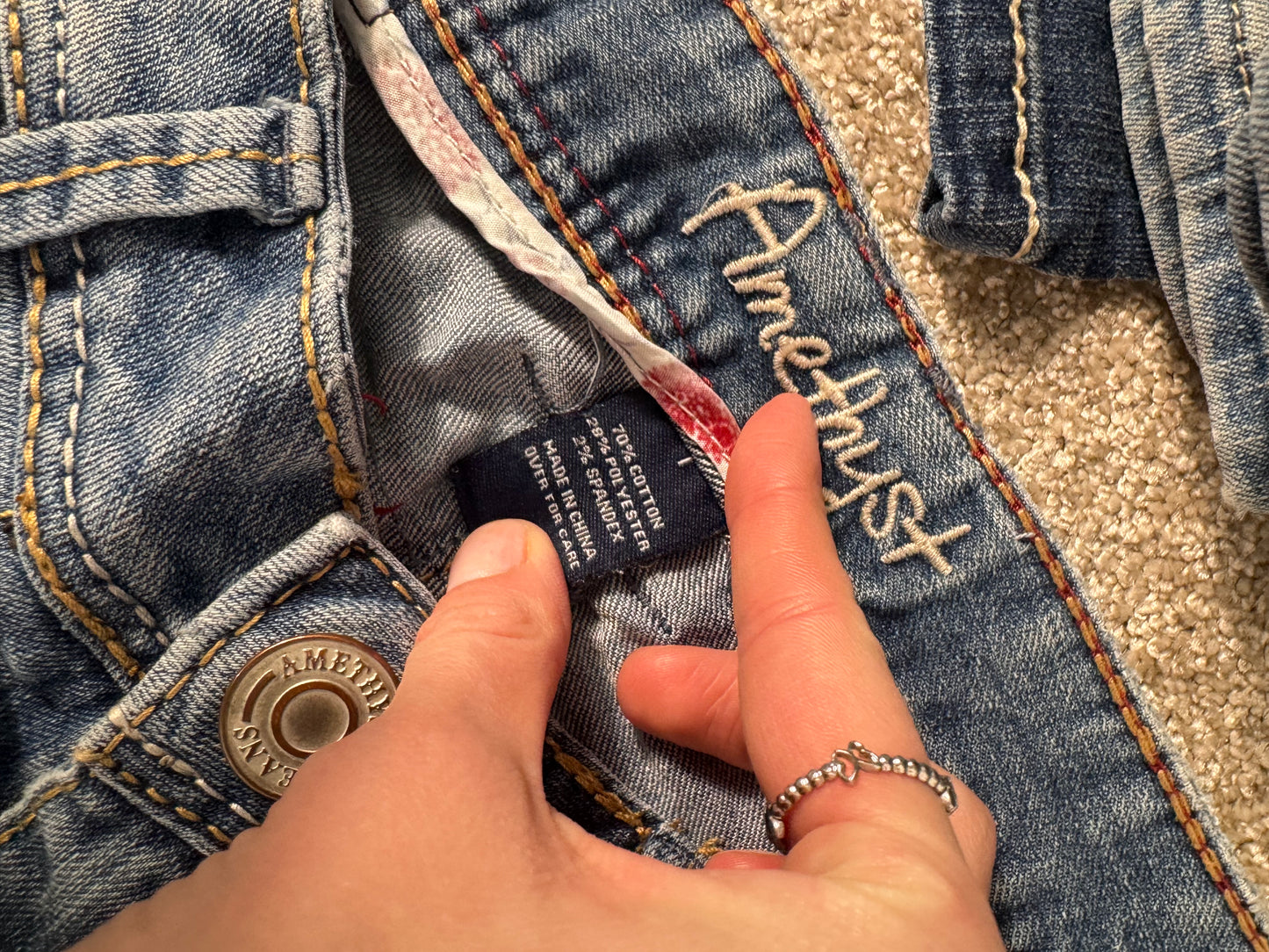 Lavtaljede jeans str: XS