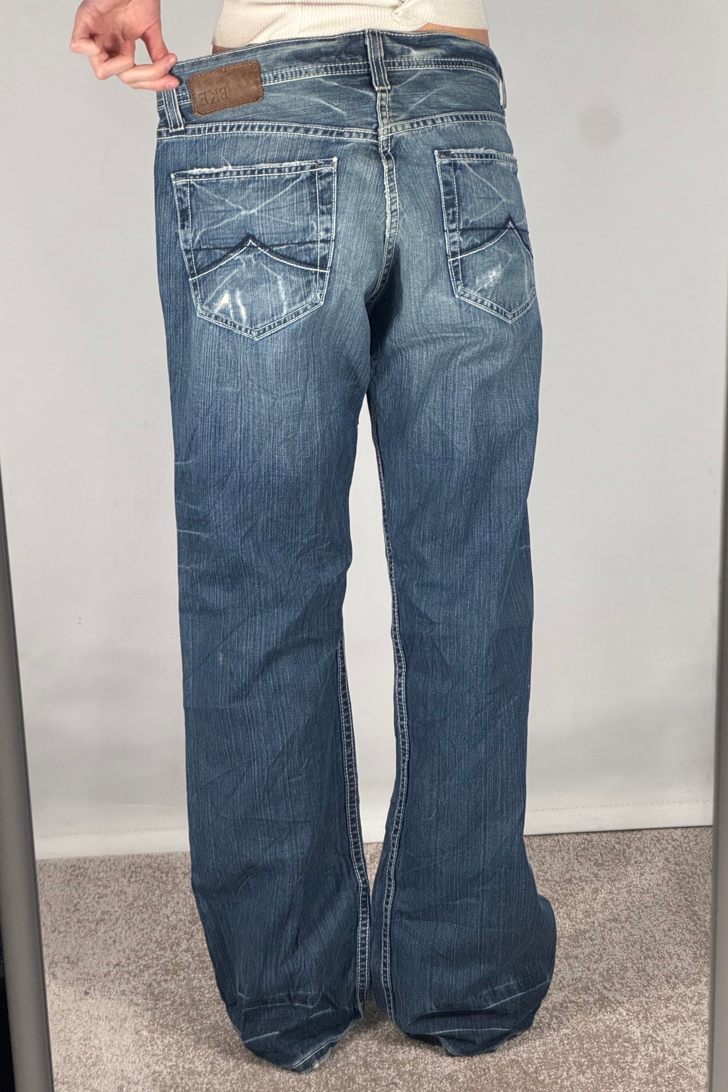 Lågmidjade jeans stl: M