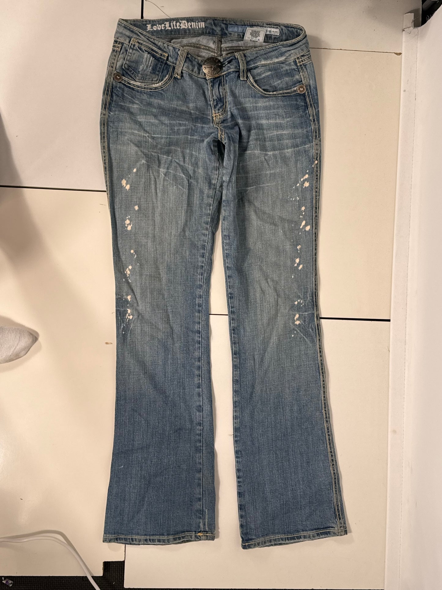 Lavtaljede jeans str: S