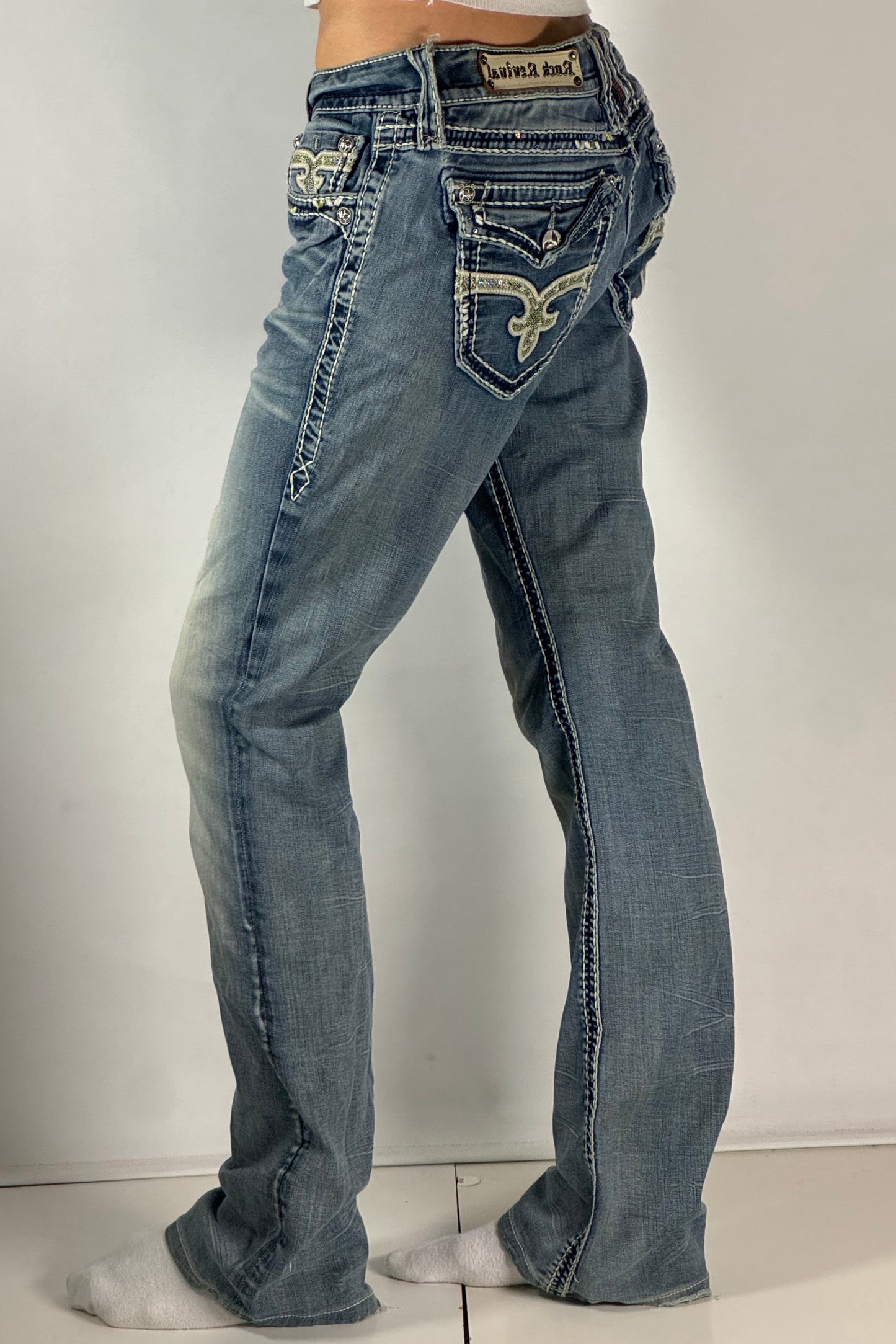 Lågmidjade jeans stl: S/M