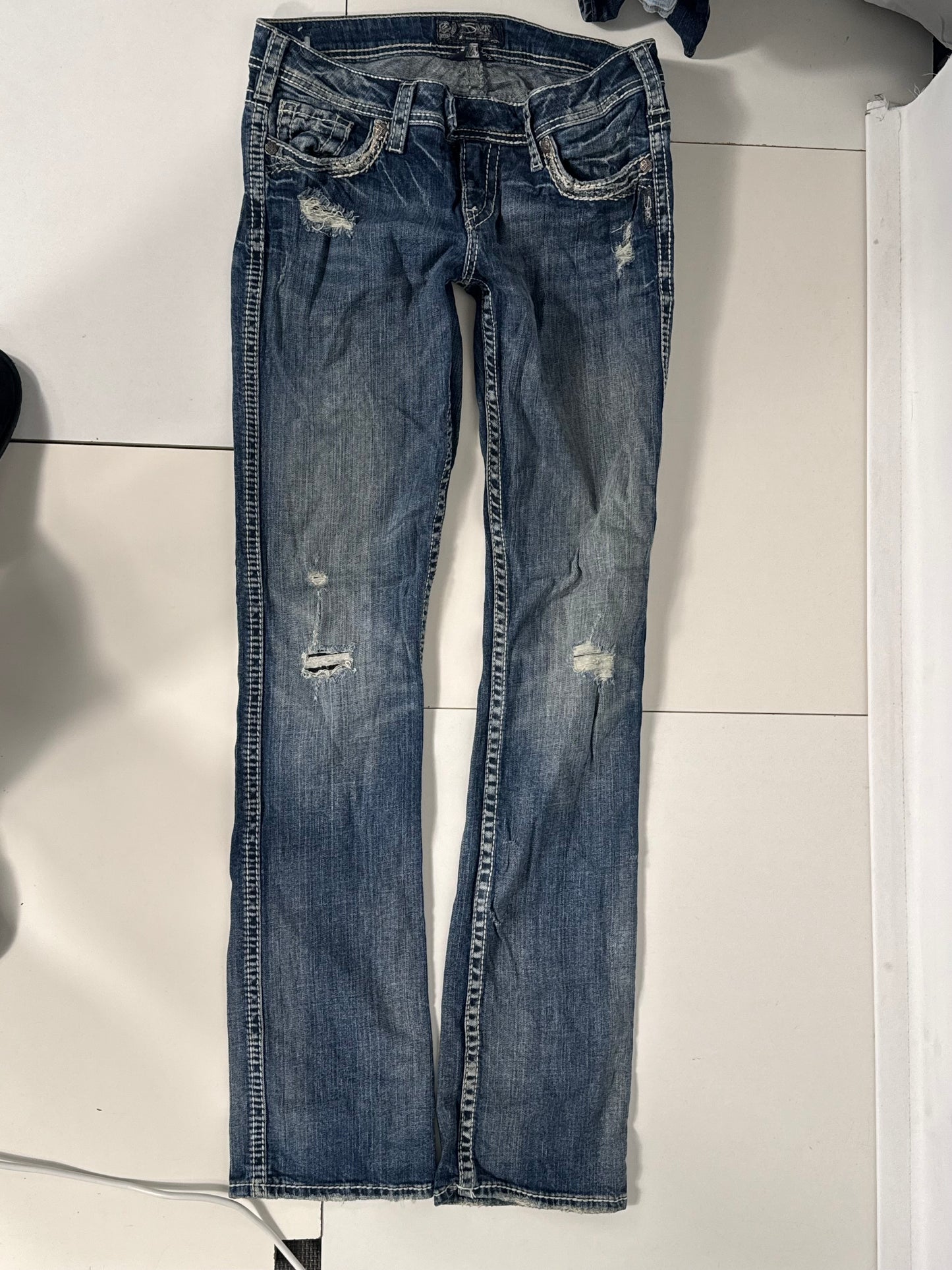 Lågmidjade jeans stl: S/M
