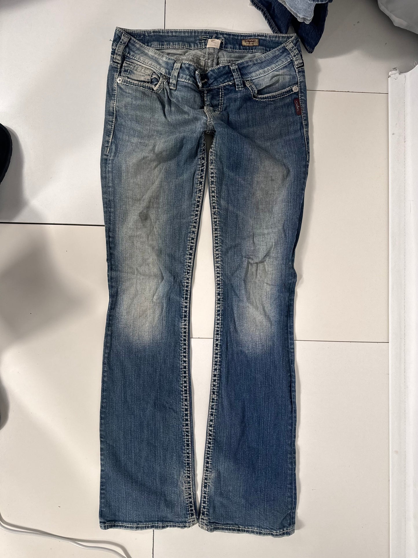 Lågmidjade jeans stl: S/M