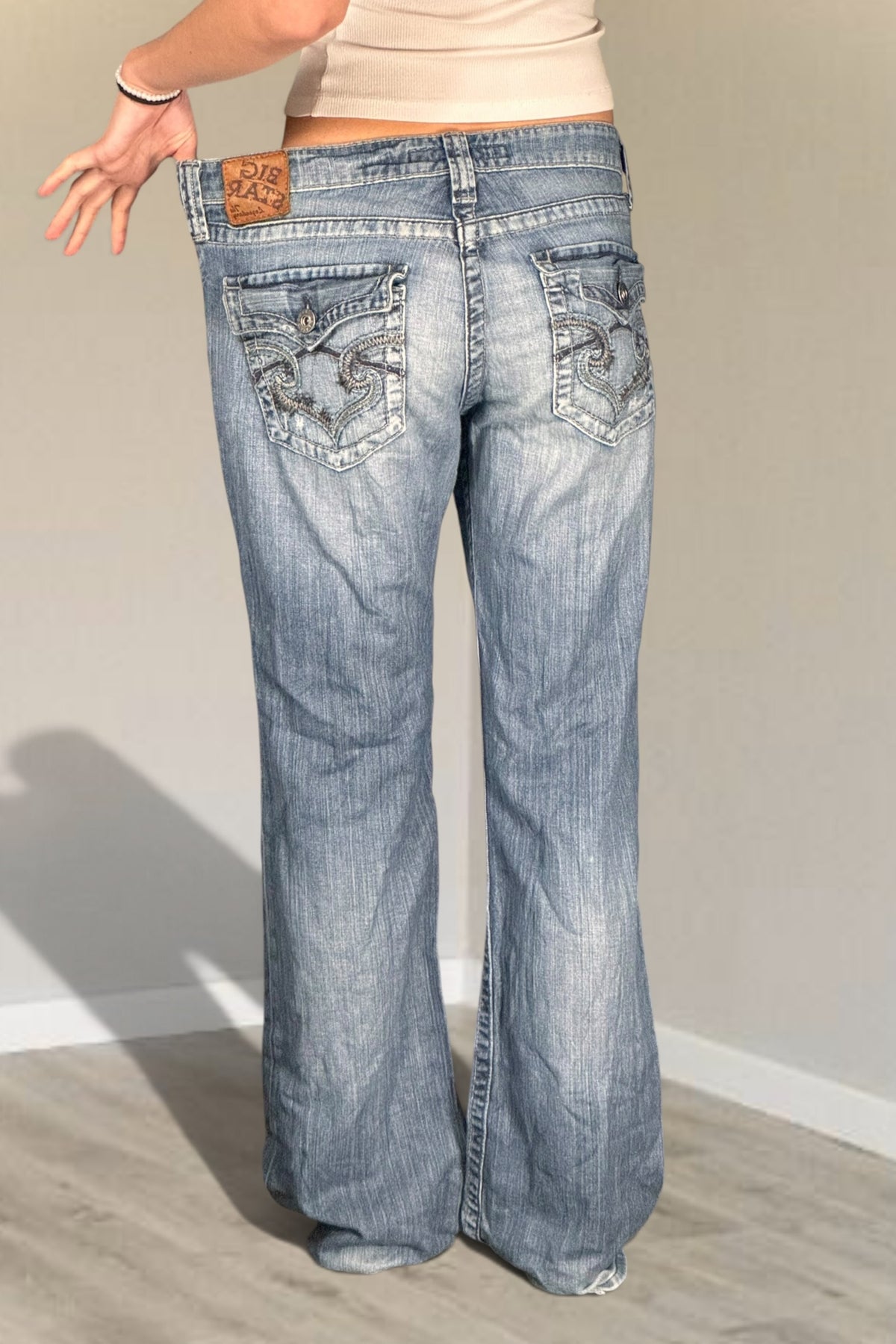 Lågmidjade jeans stl: L