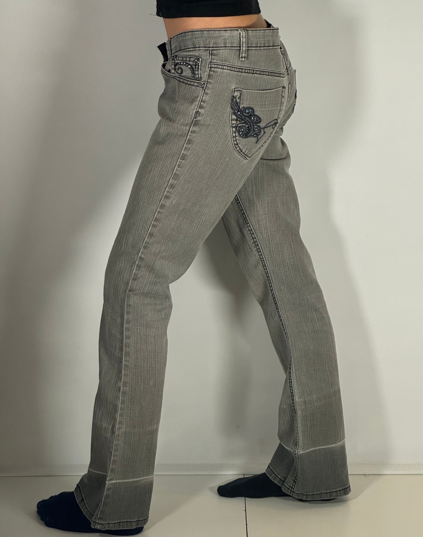 Lågmidjade jeans stl: M