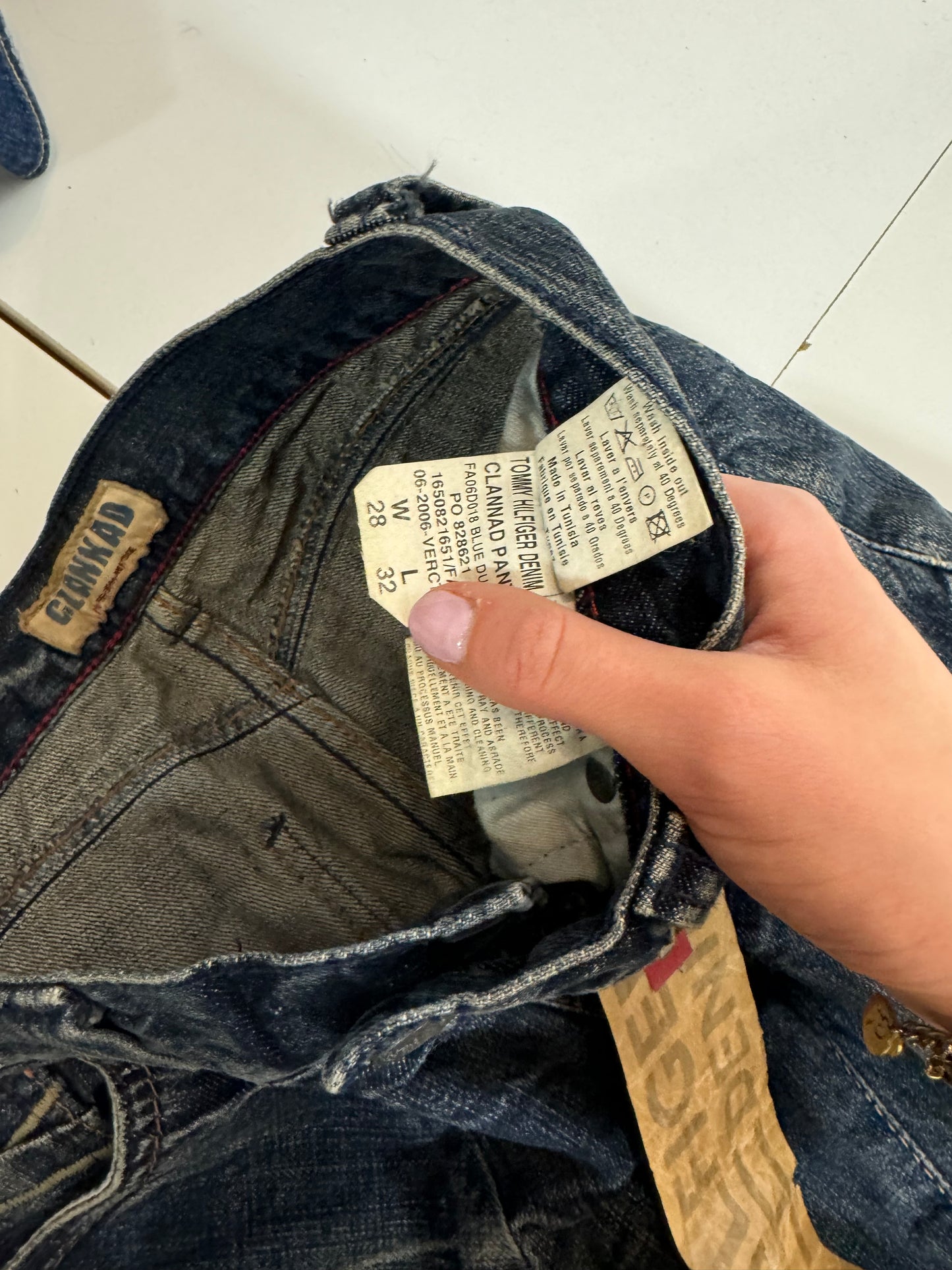 Lågmidjade jeans stl: S