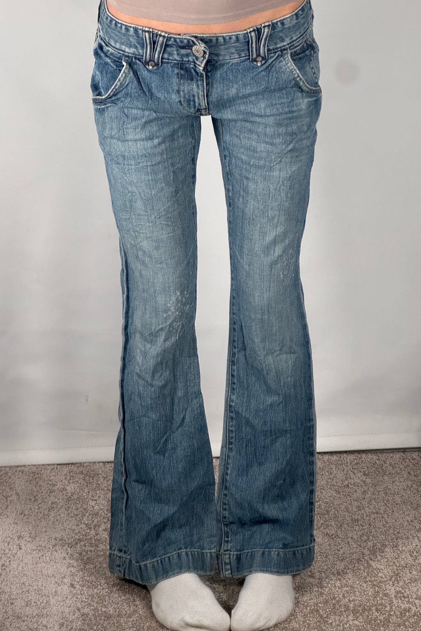 Lågmidjade jeans stl: S