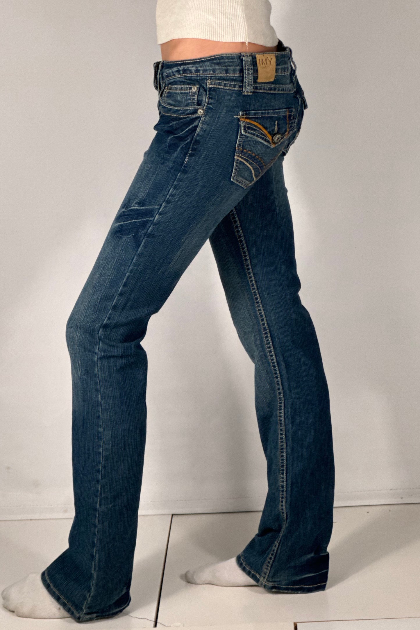 Lavtaljede jeans str: S