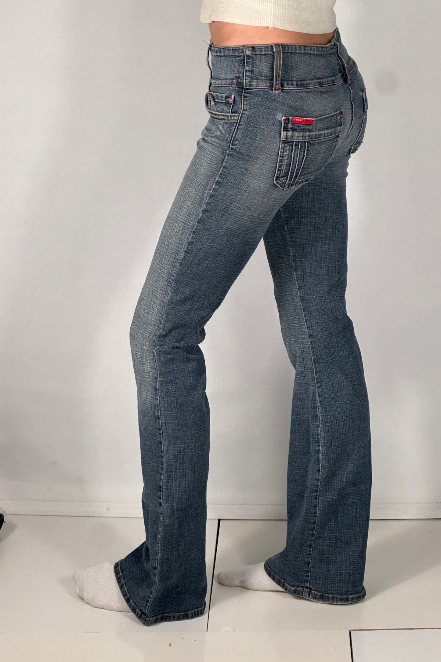 Utsvingte jeans str: XS