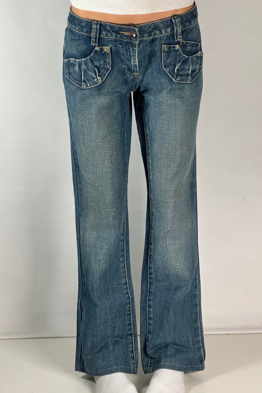 Lågmidjade jeans stl: M