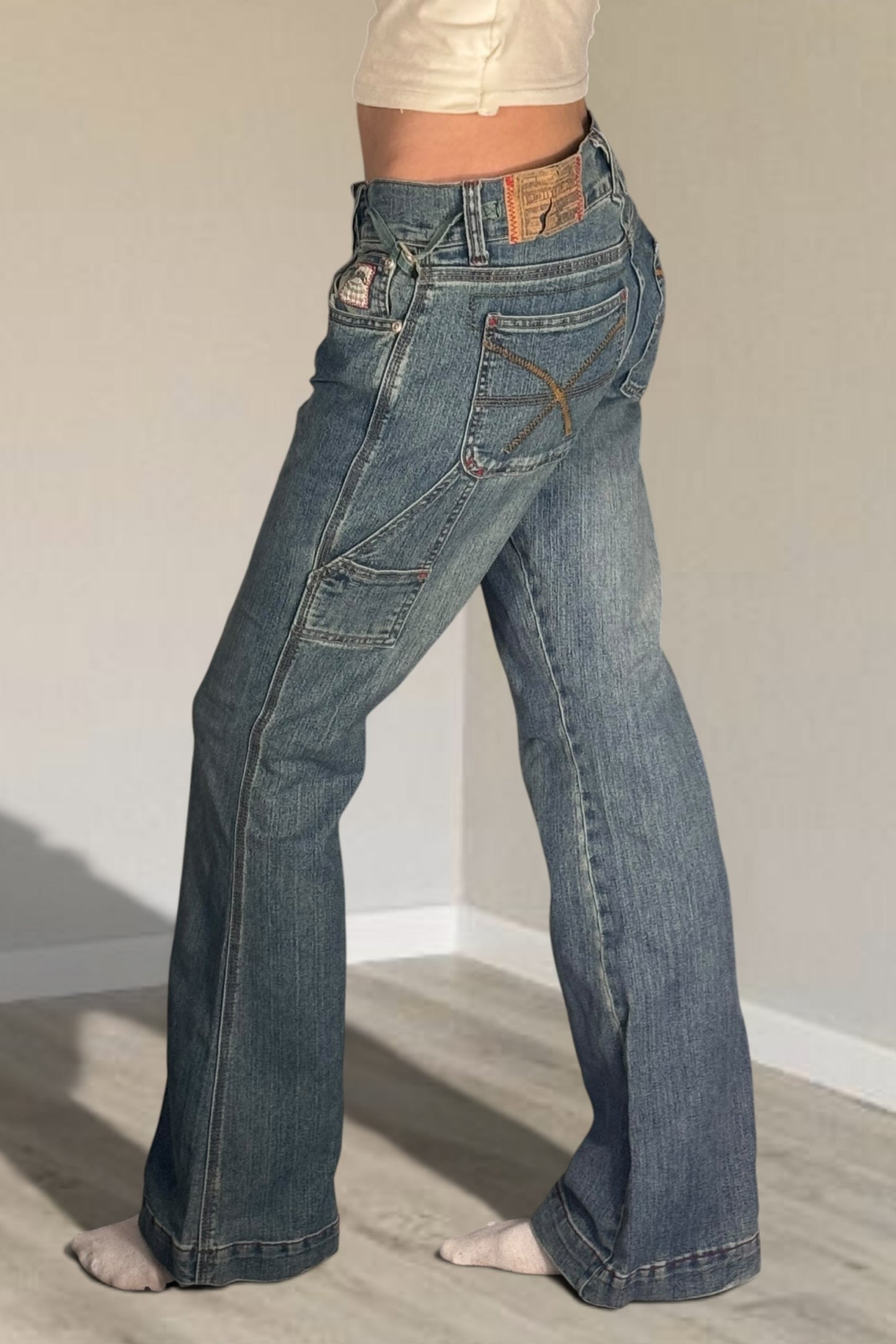 Lågmidjade jeans stl: S