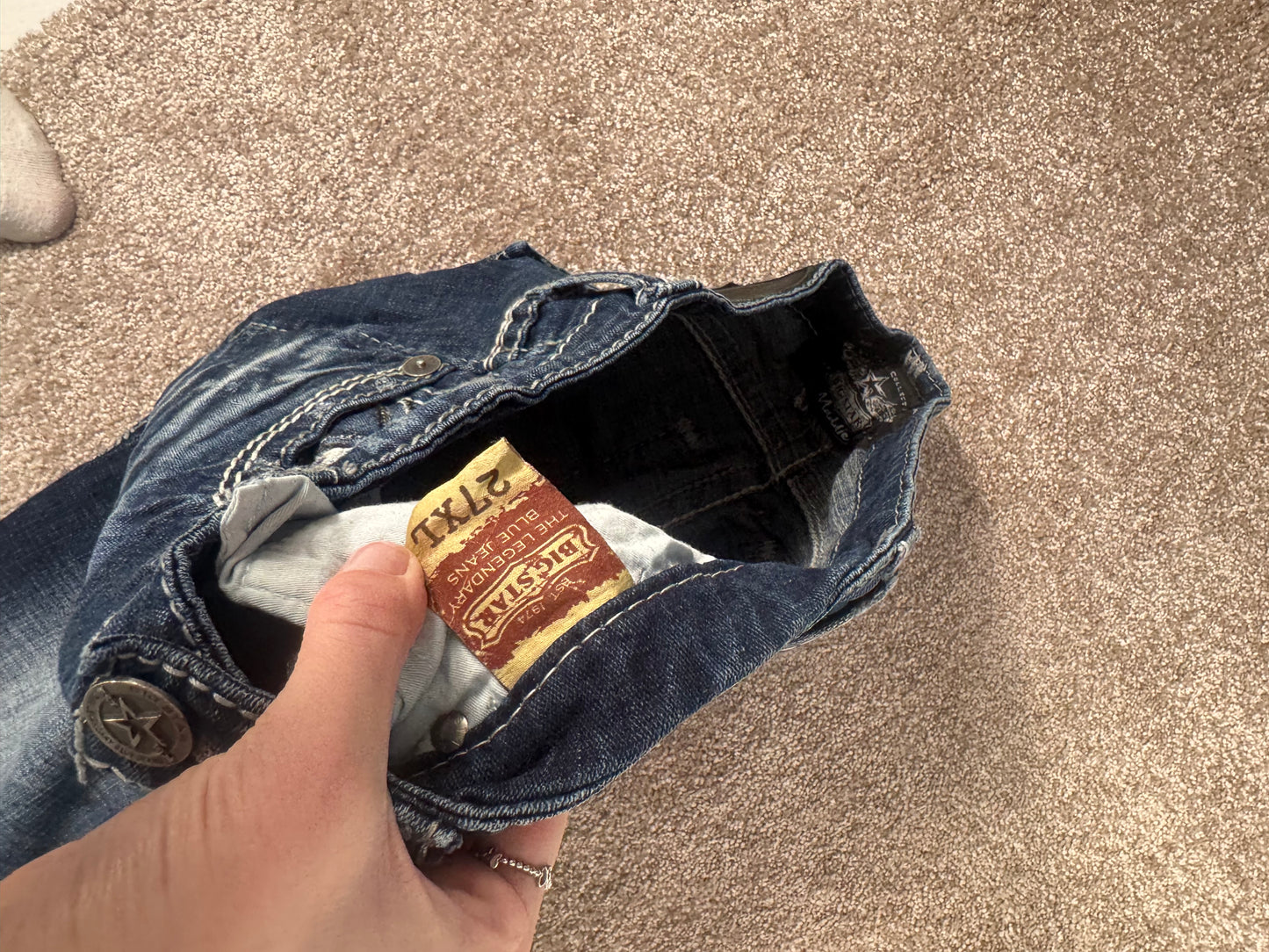 Lågmidjade jeans stl: S