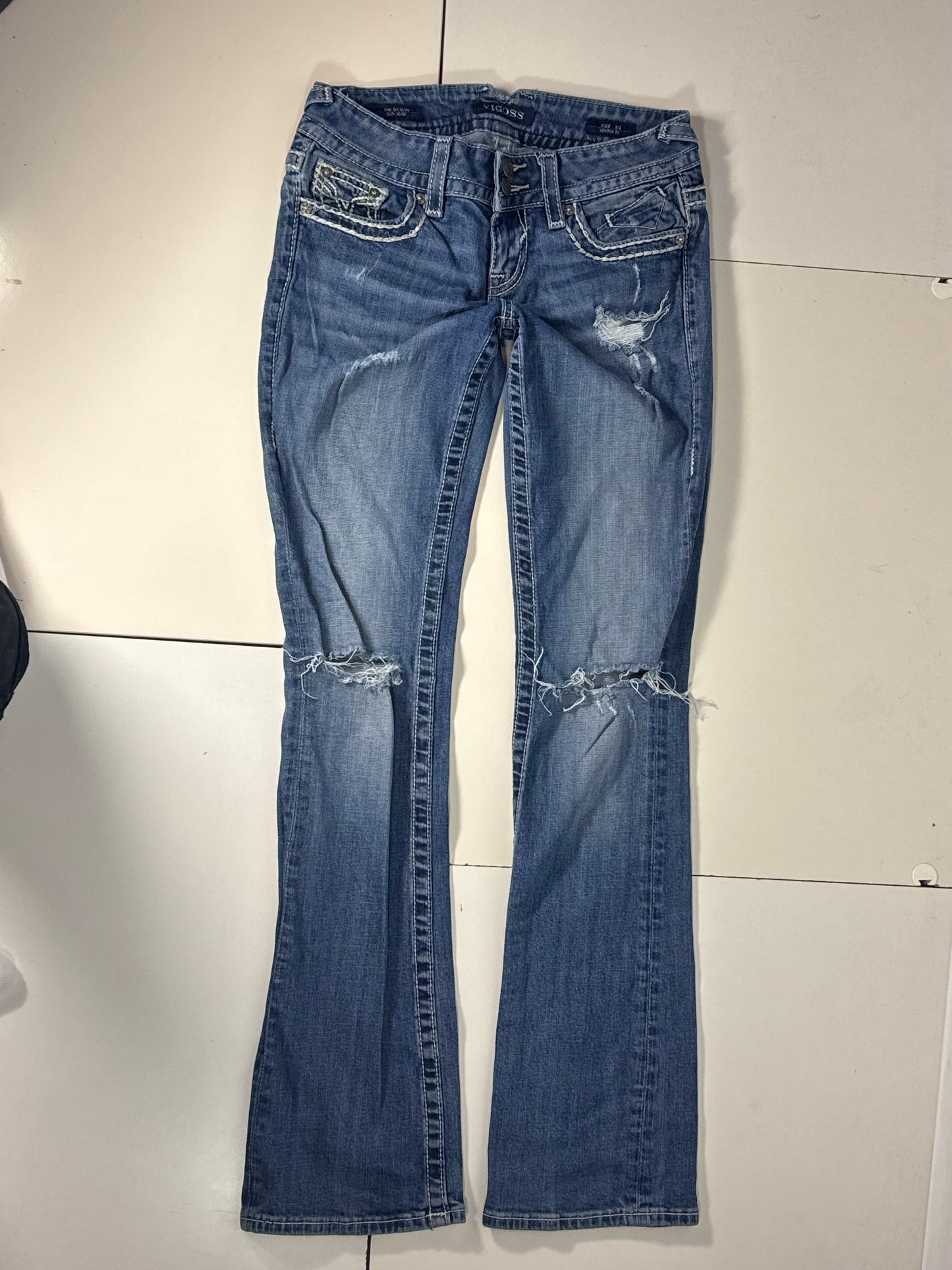 Lågmidjade jeans stl: XS