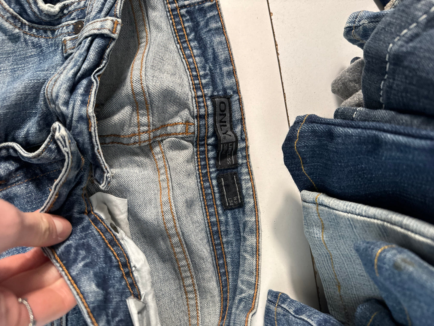 Lågmidjade jeans stl: S