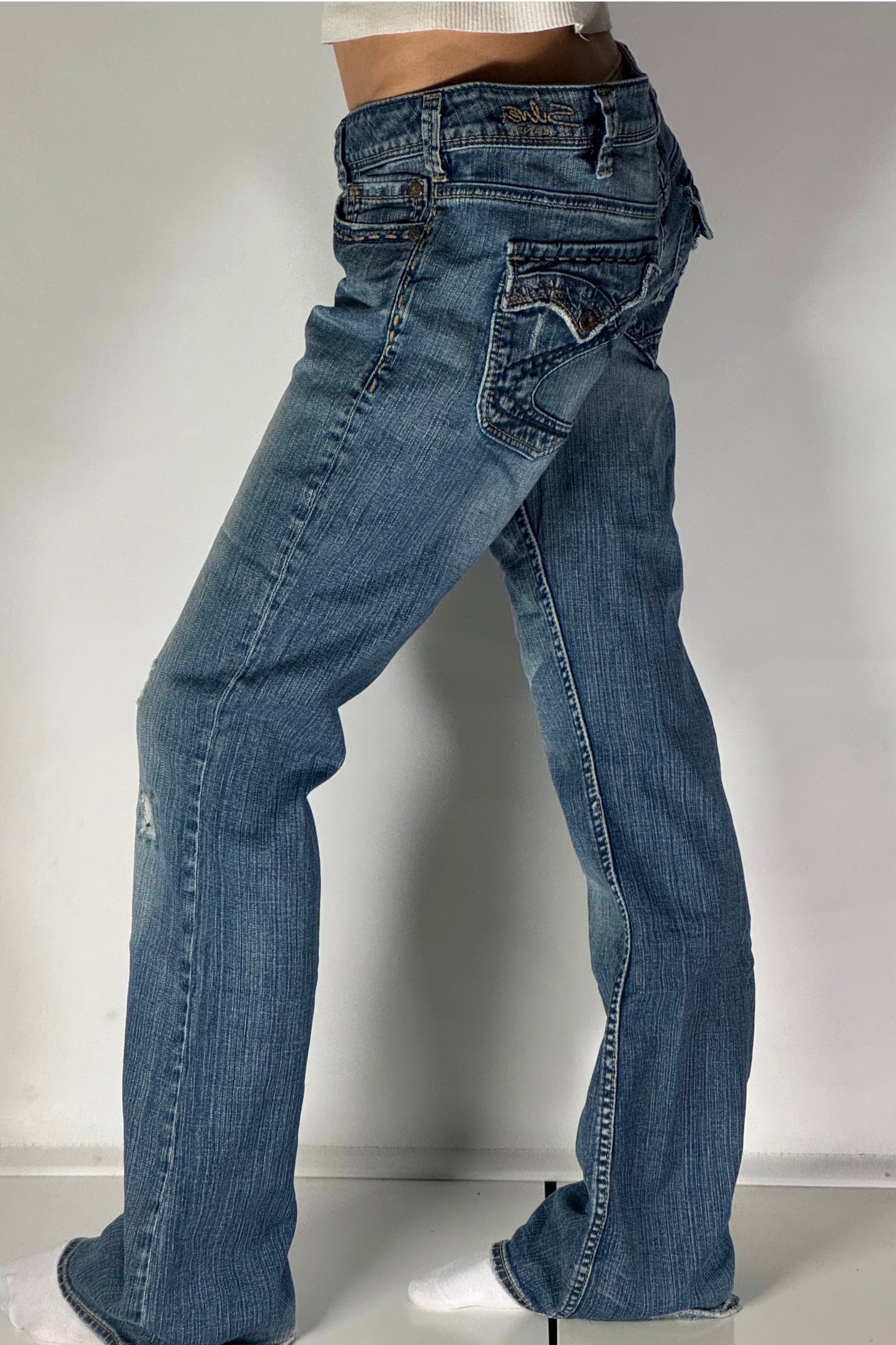 Lågmidjade jeans stl: M