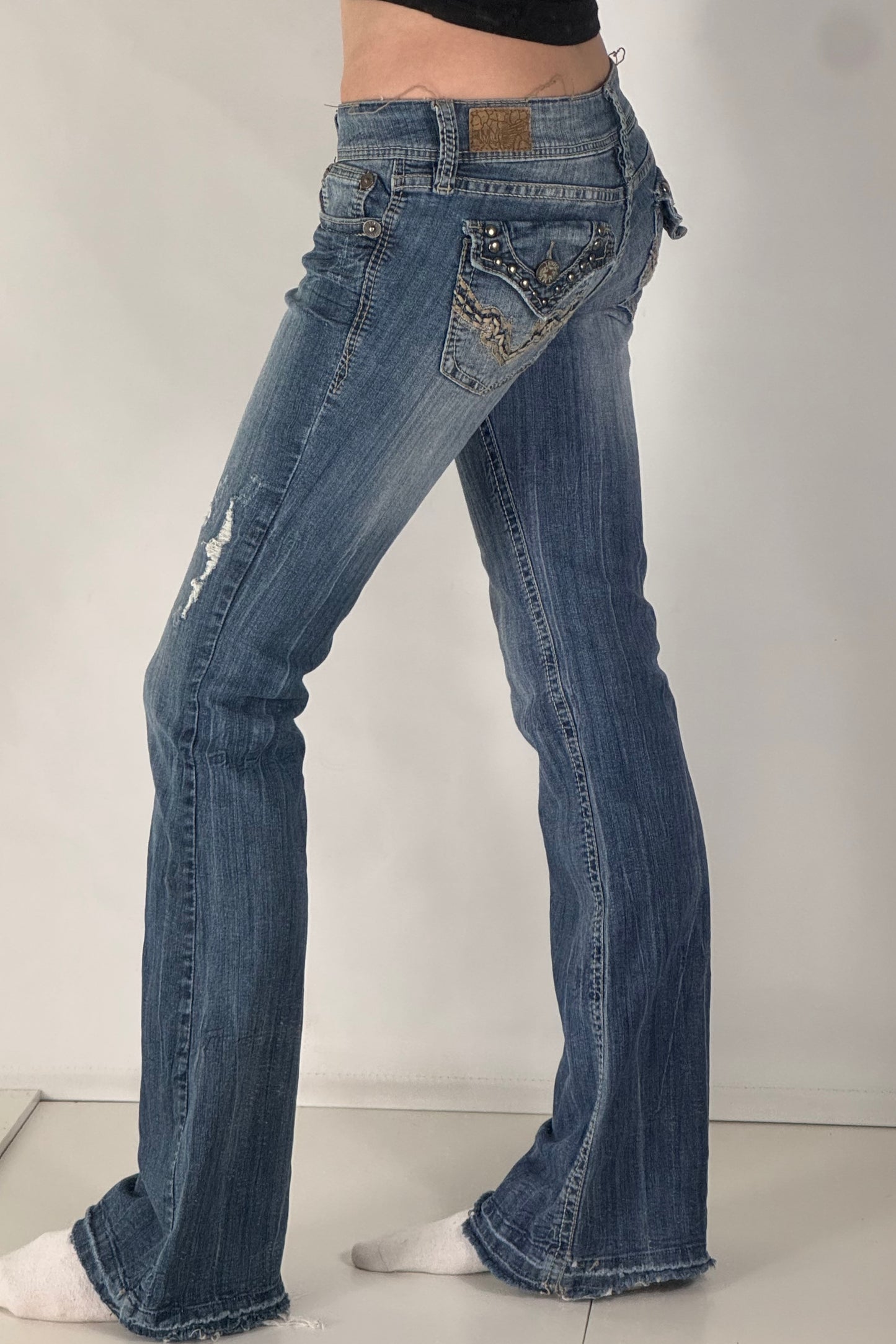 Lågmidjade jeans stl: XS