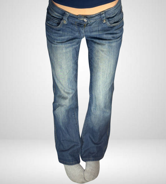 Lågmidjade jeans–stl: XS