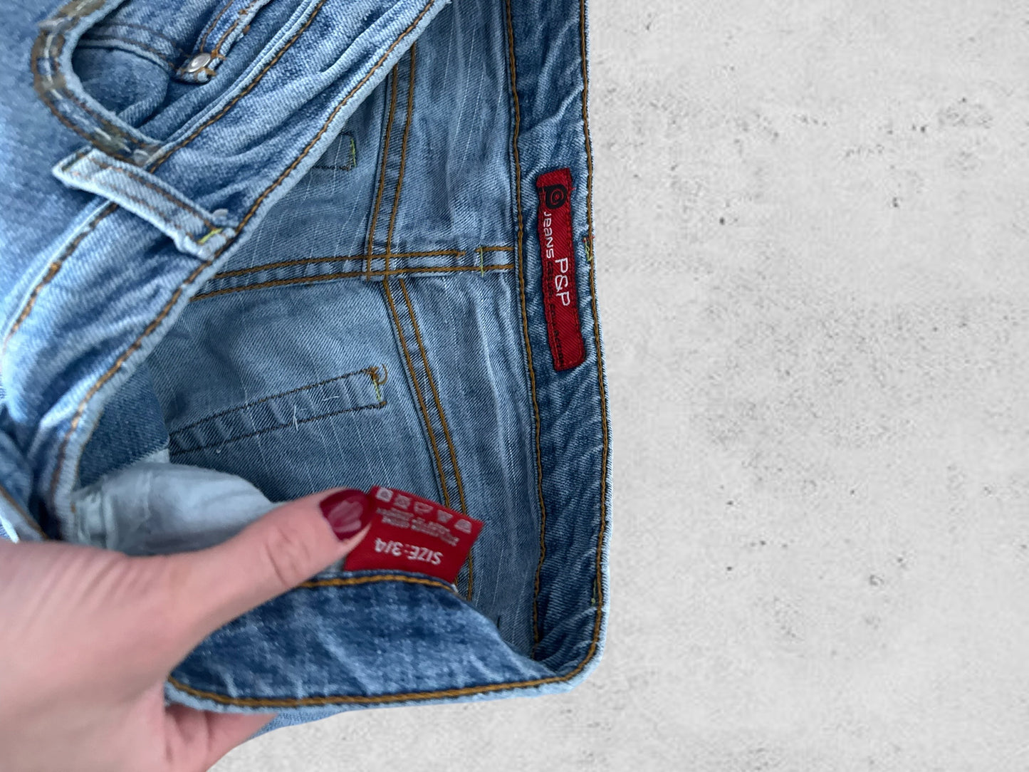 Lågmidjade jeans stl: S