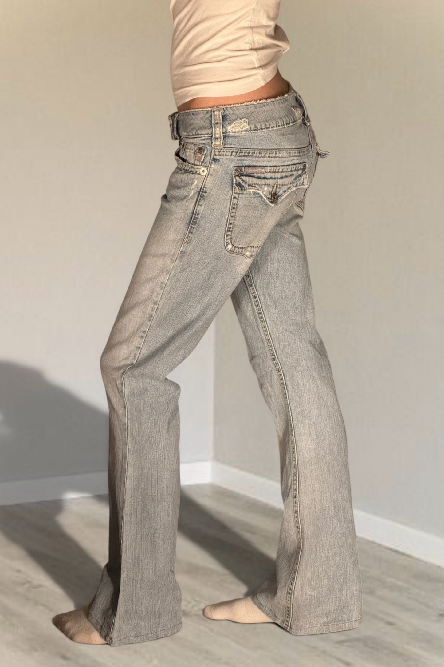 Lågmidjade jeans stl: S