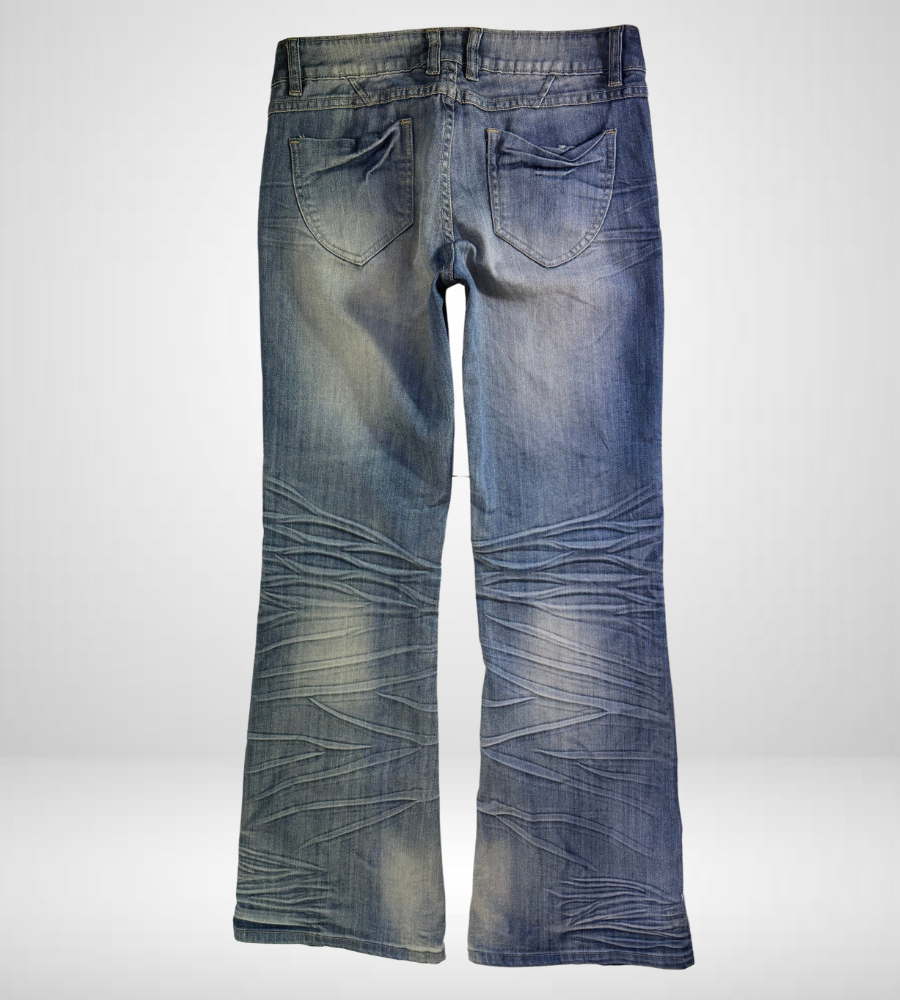 Lågmidjade jeans–stl: S