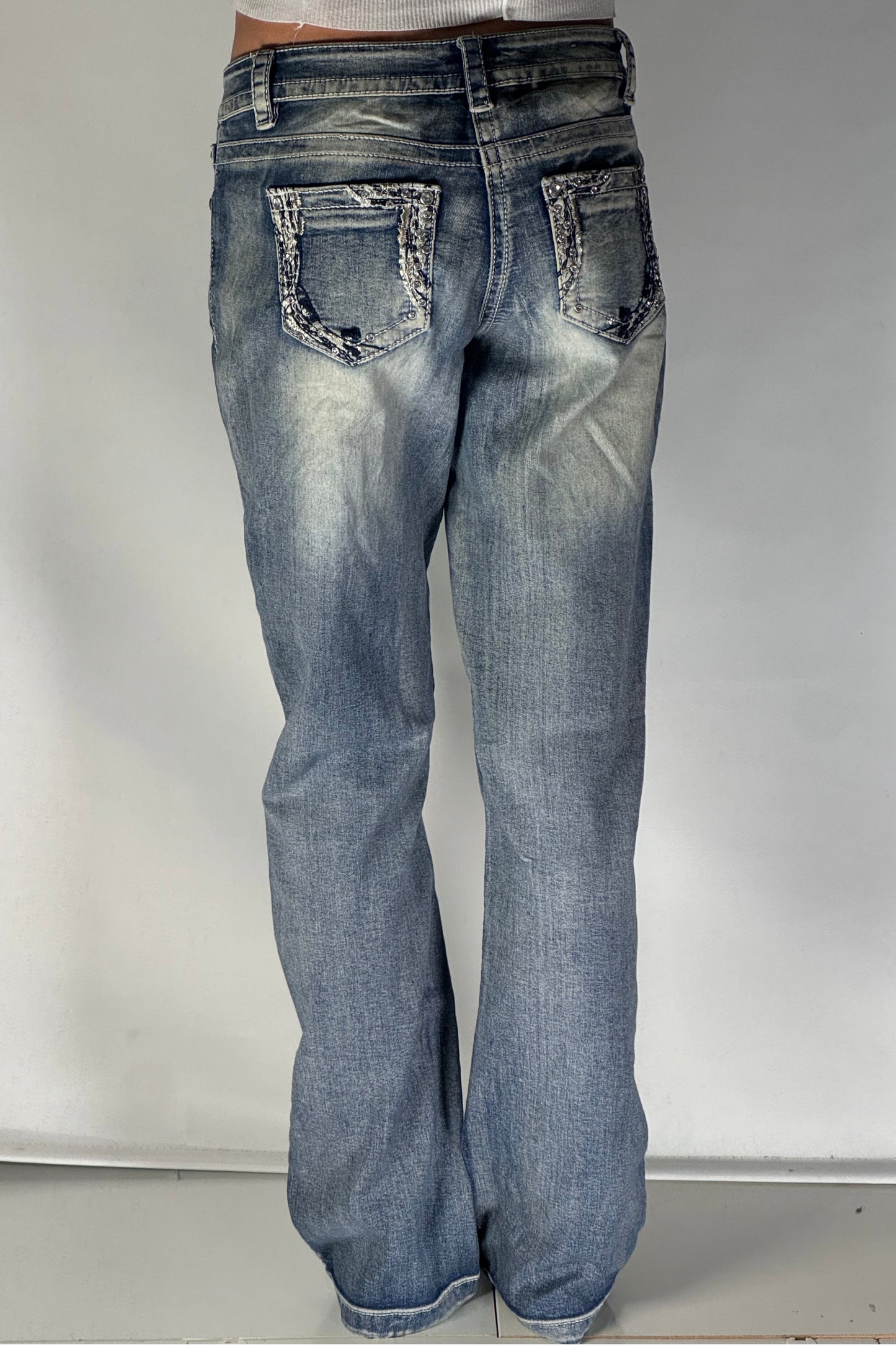 Lågmidjade jeans stl: S