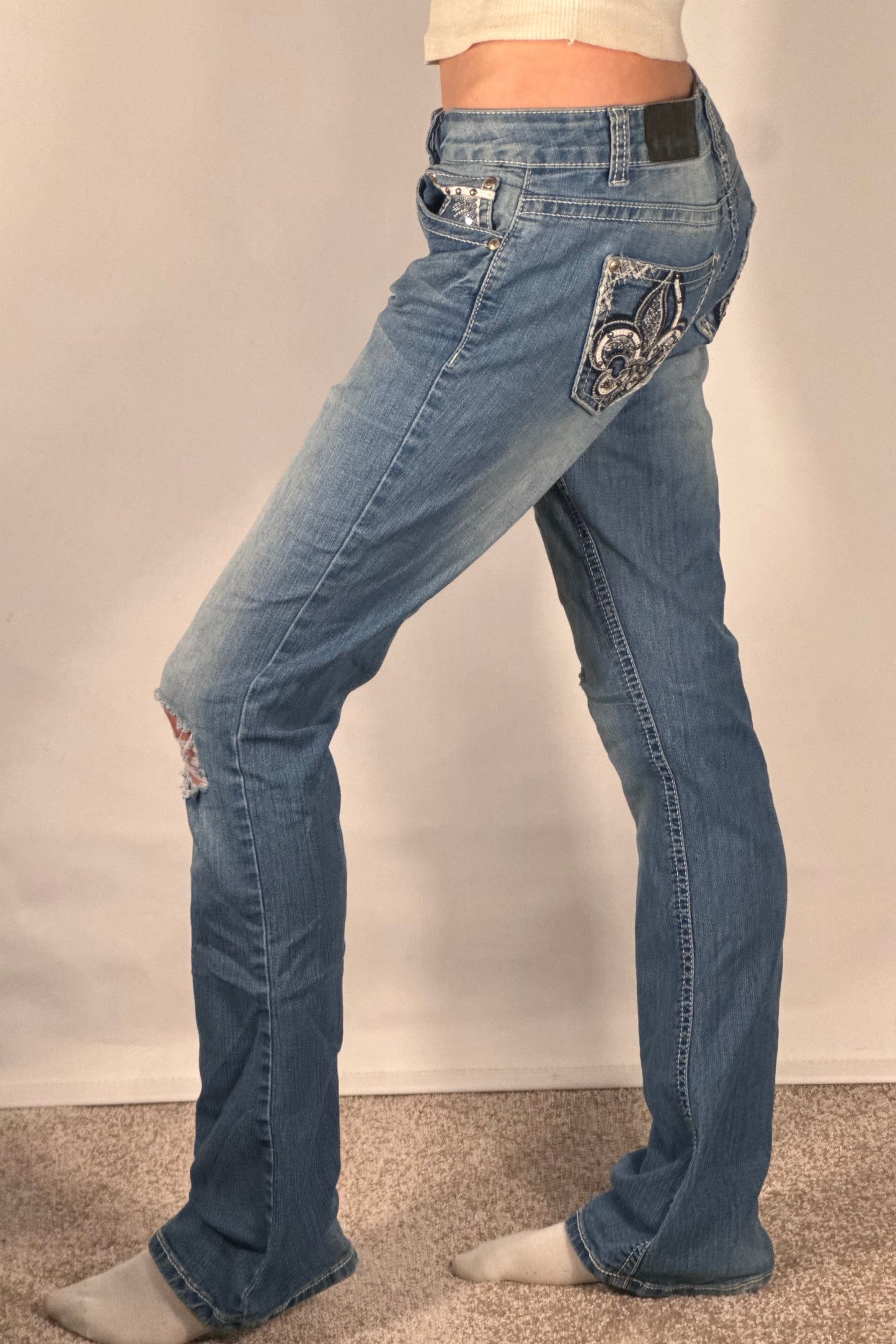 Lågmidjade jeans stl: S
