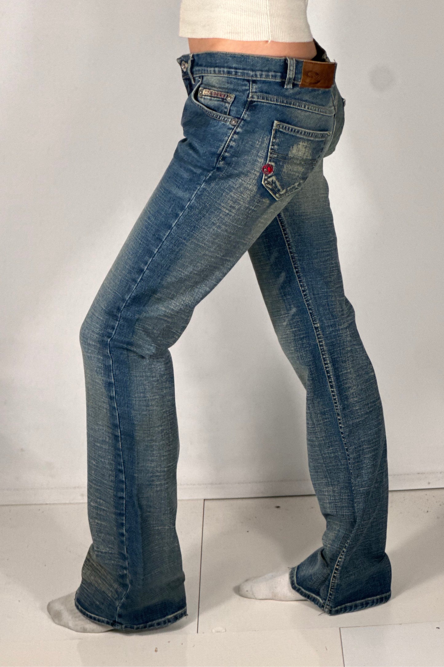 Lågmidjade jeans stl: S