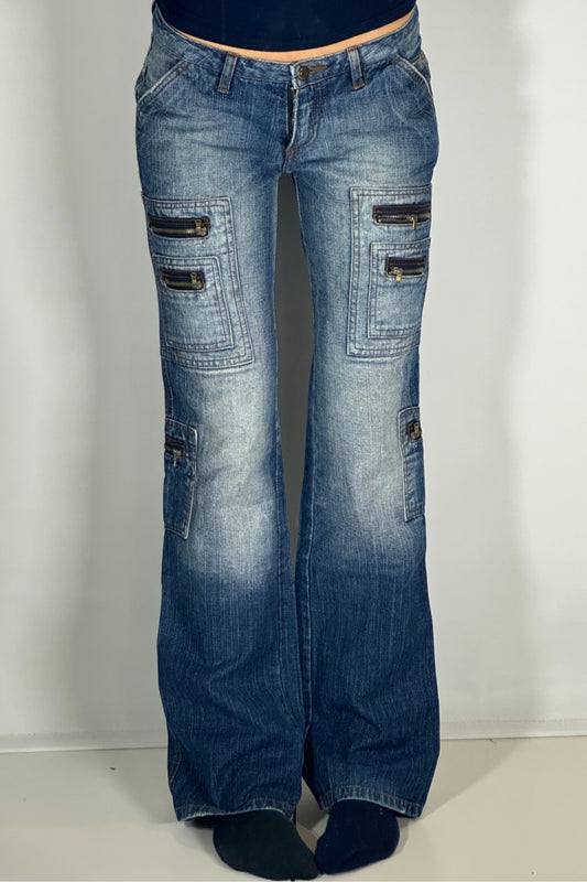 Lågmidjade jeans stl: S