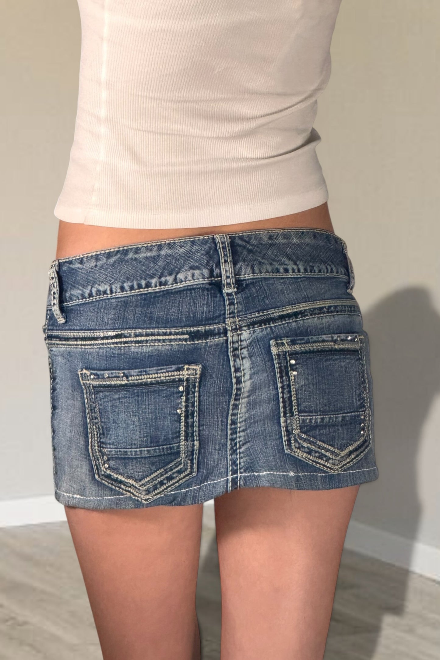 Denim skirt size: XS