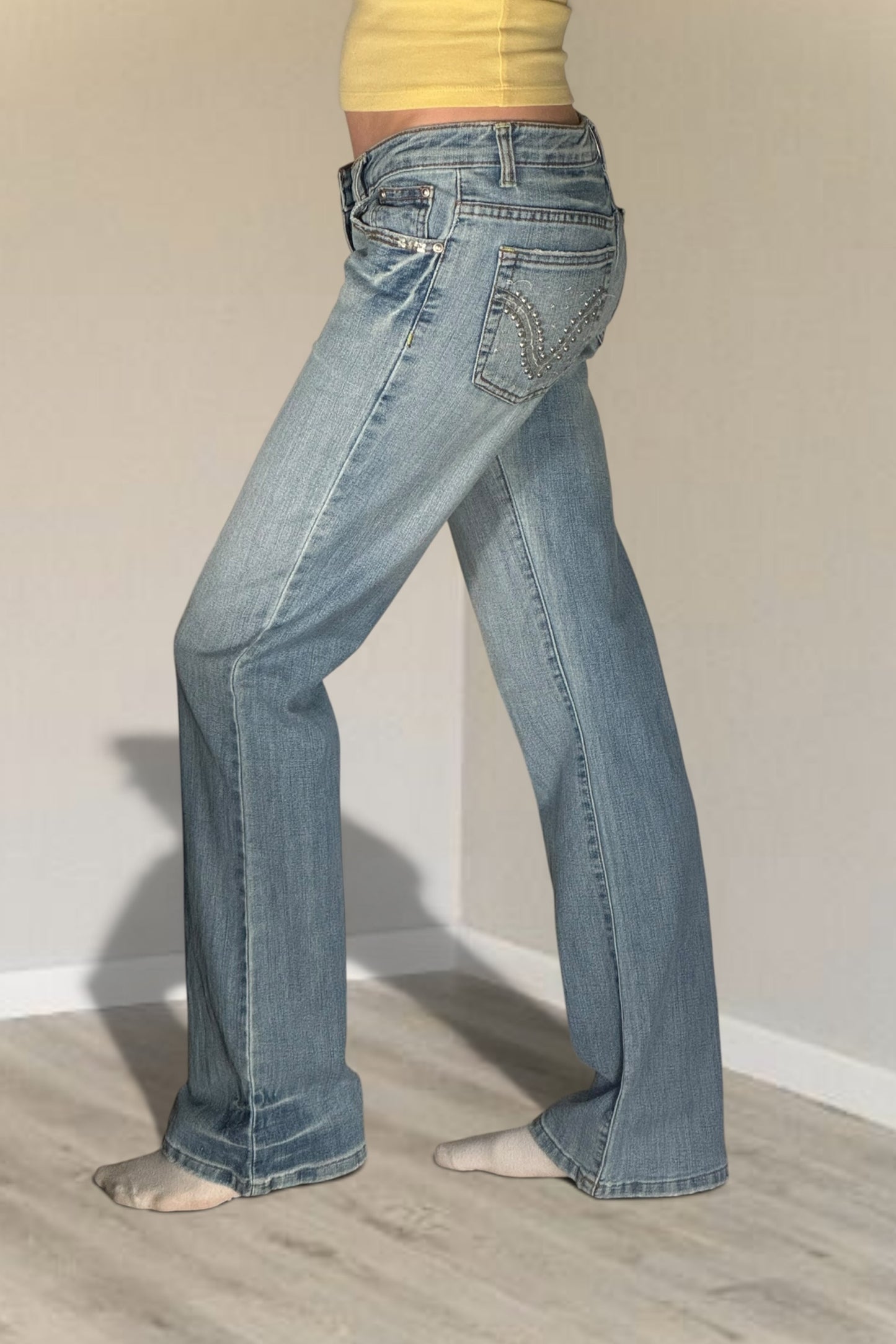 Lågmidjade jeans stl: S