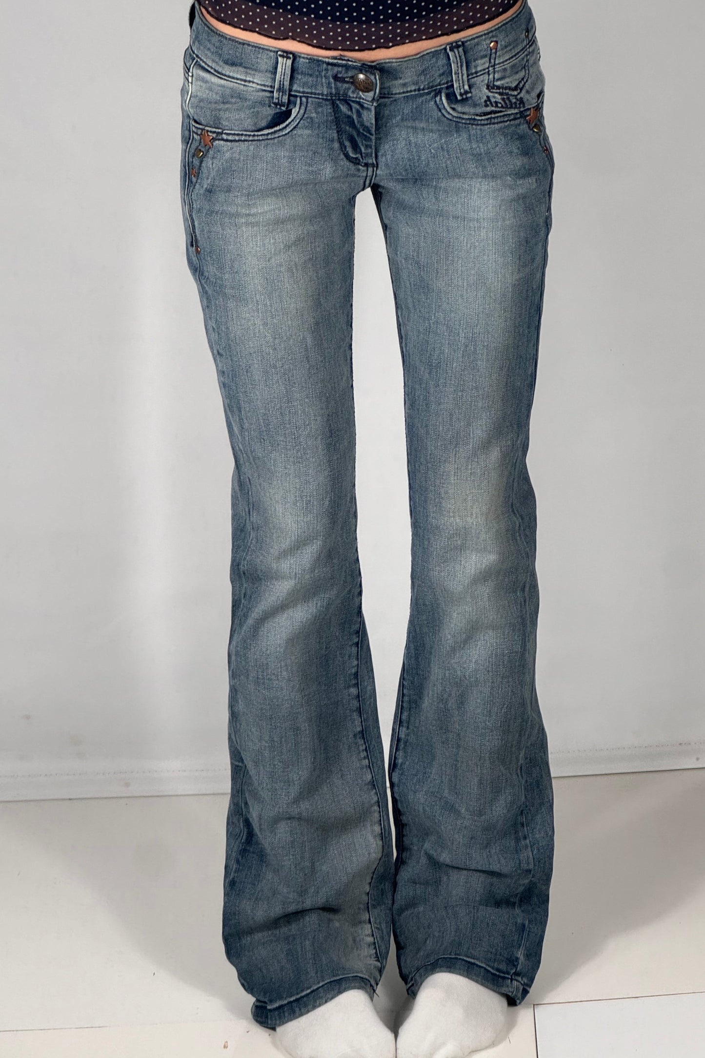 Lågmidjade jeans stl: S