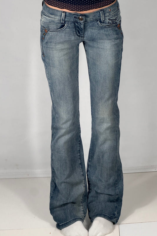 Lavtaljede jeans str: S