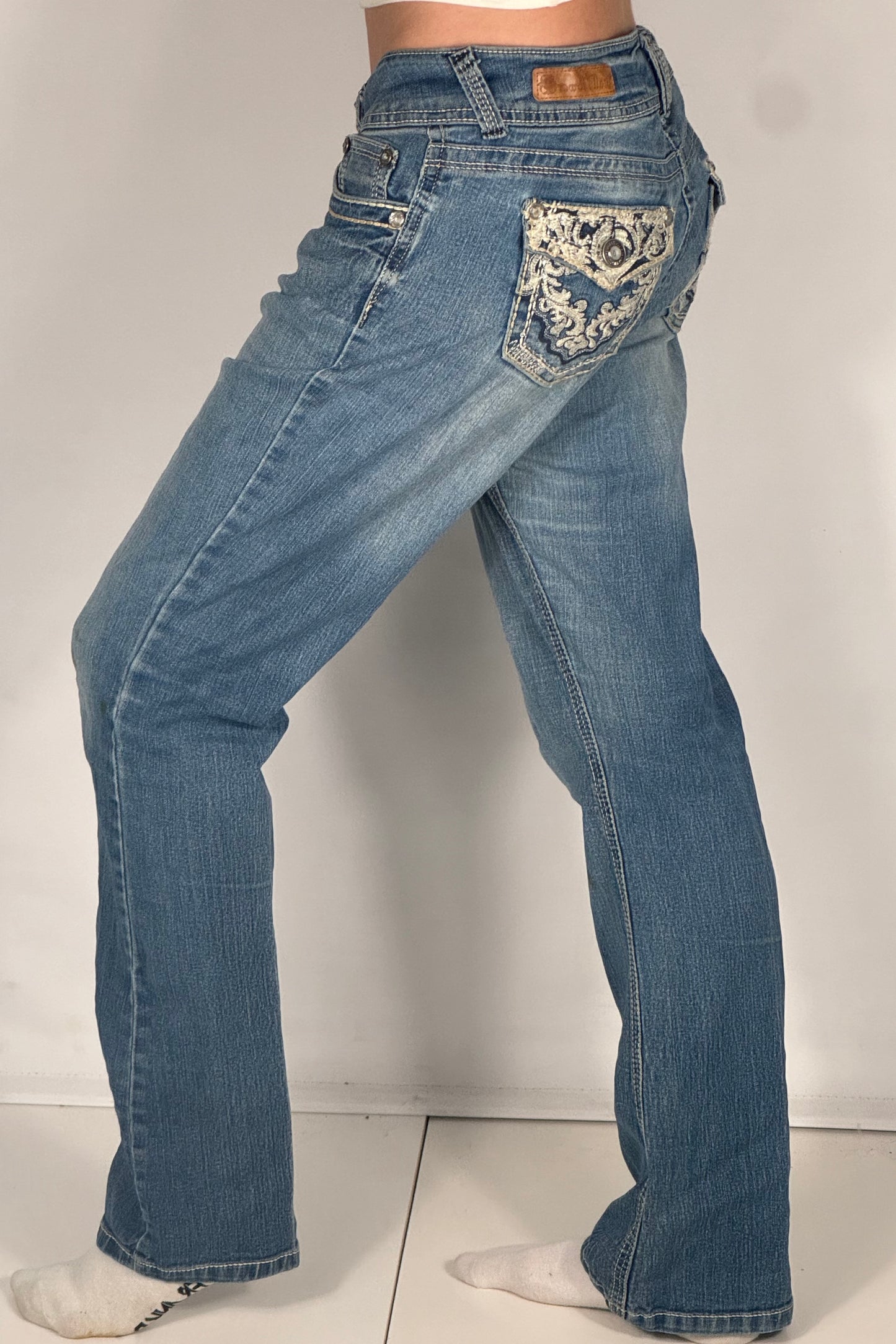 Lågmidjade jeans stl: M