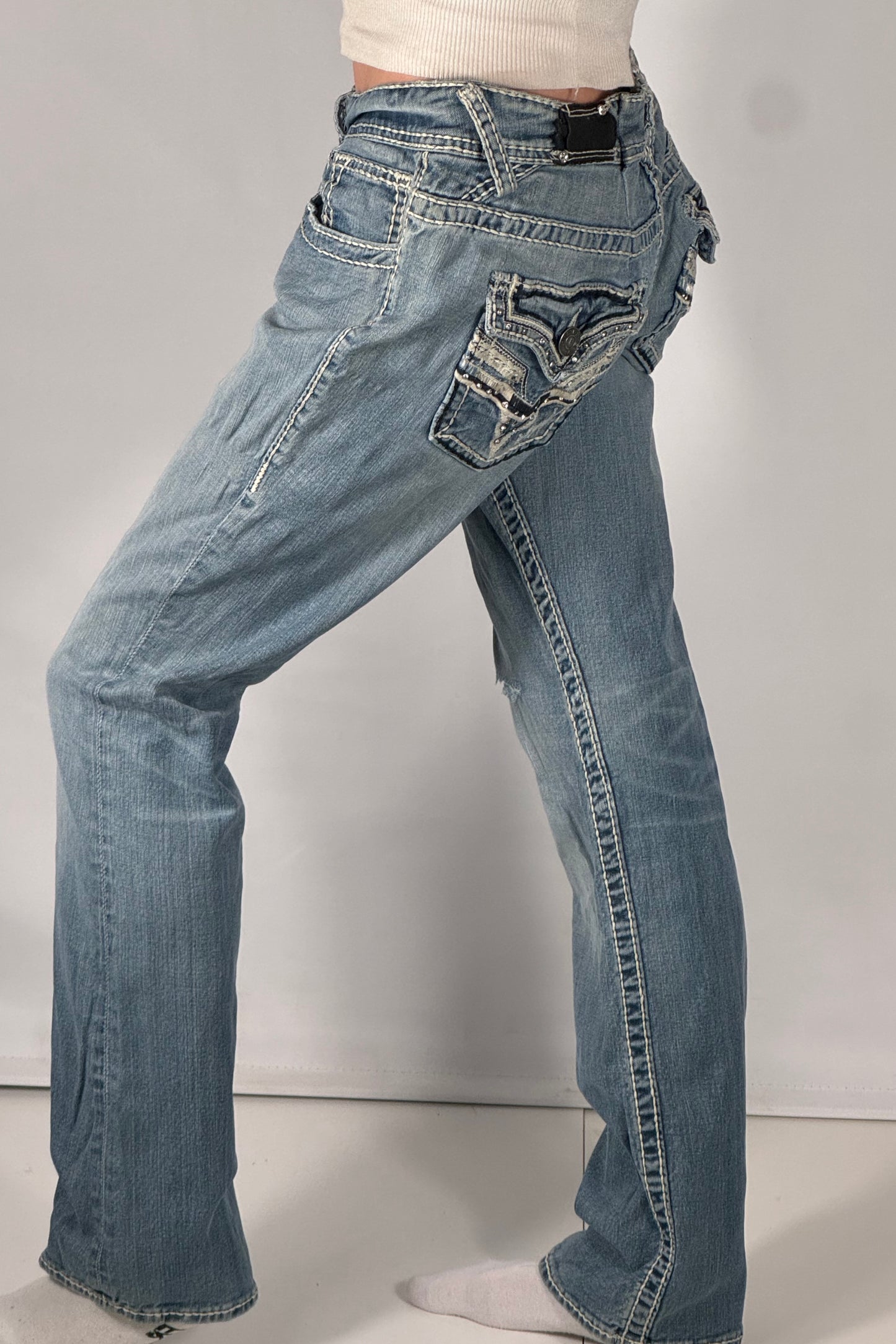 Lågmidjade jeans stl: M