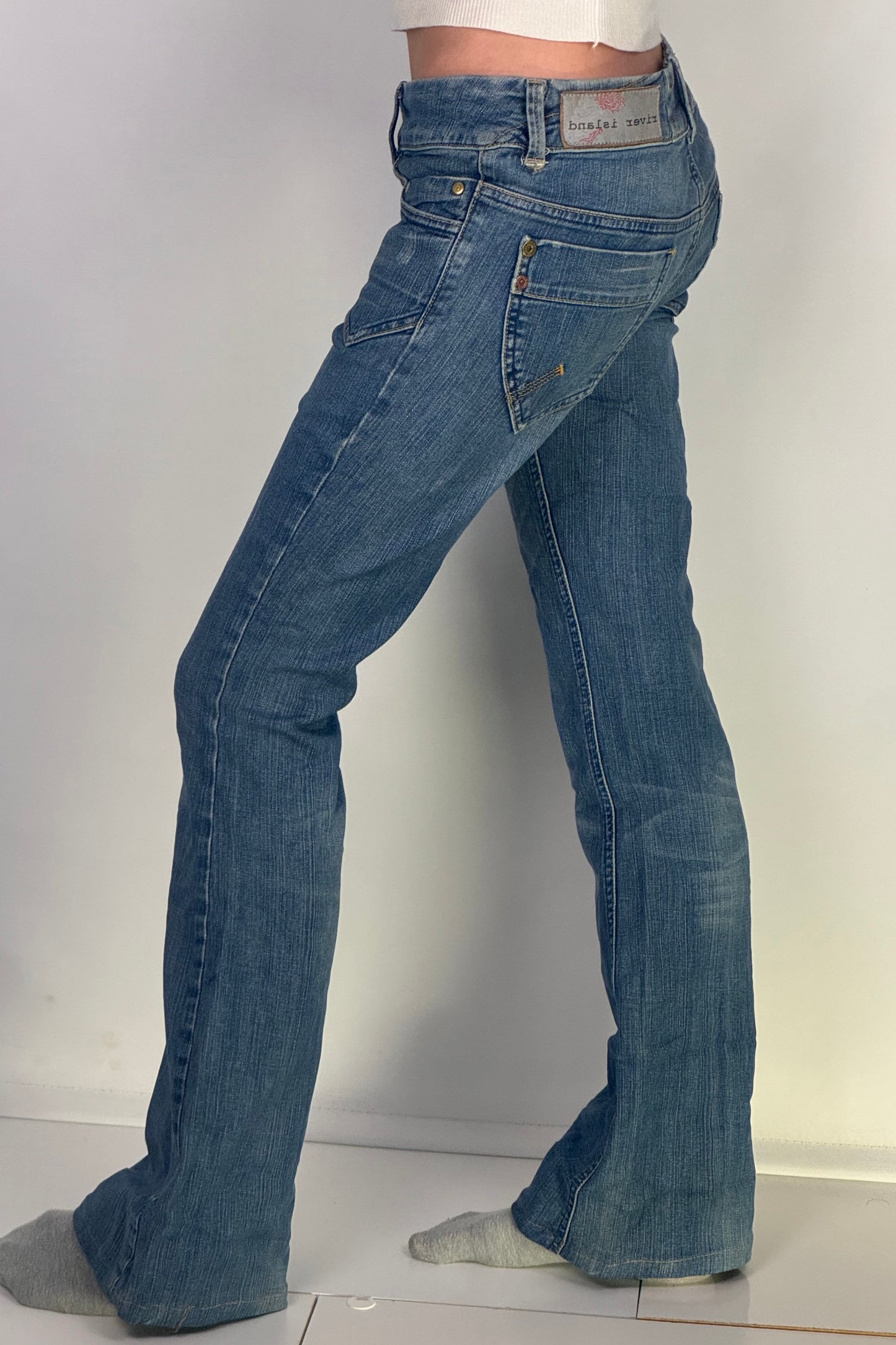 Lågmidjade jeans stl: S