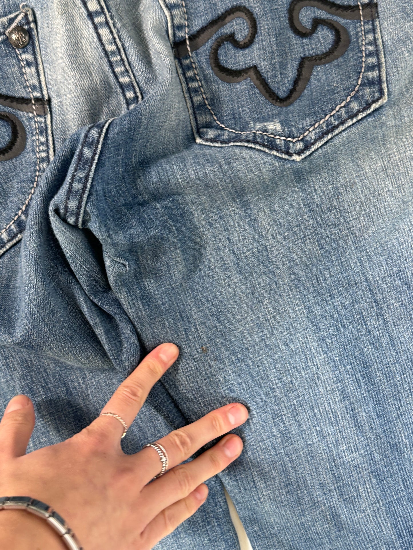 Lågmidjade jeans stl: M