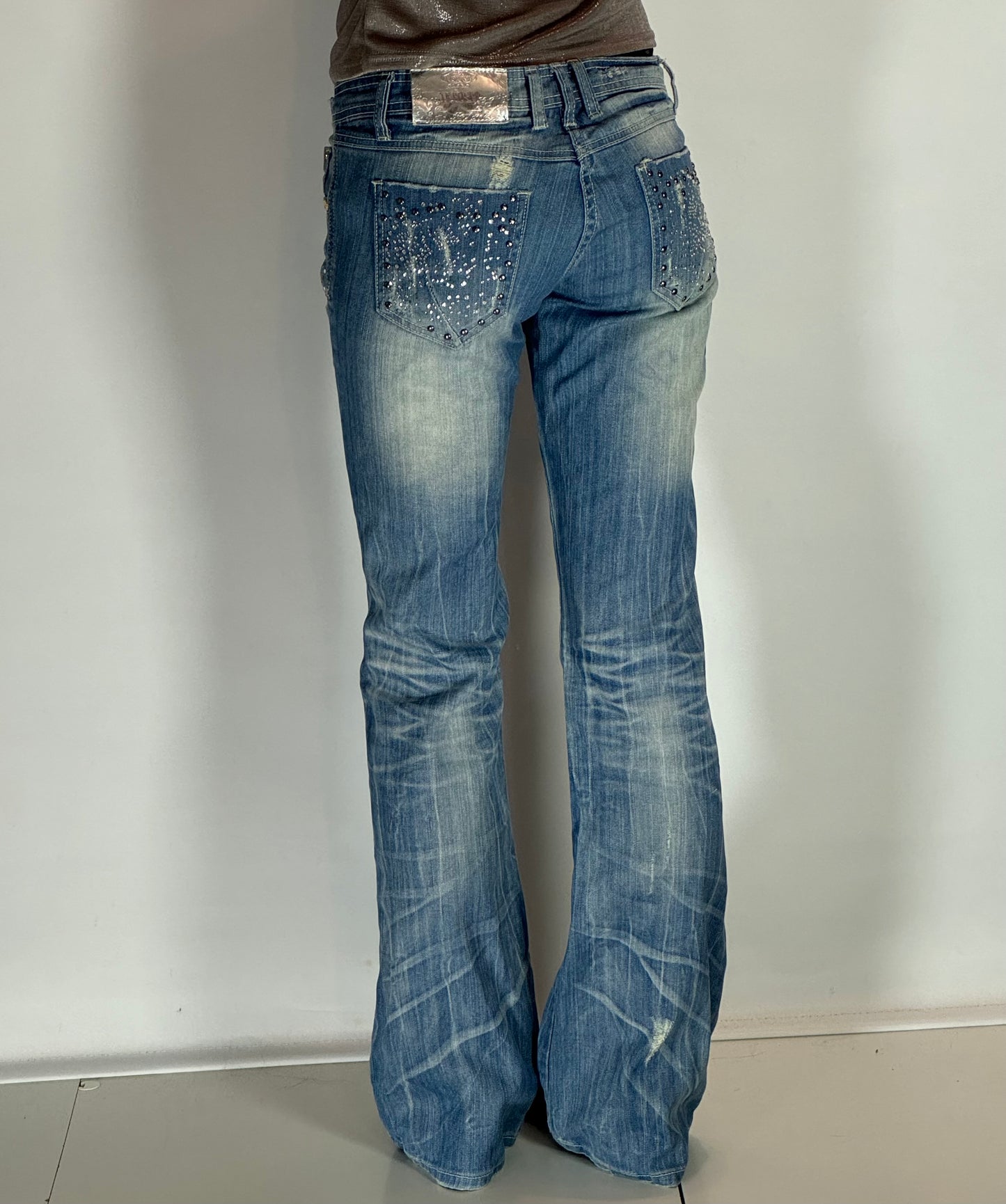 Lågmidjade jeans stl: S