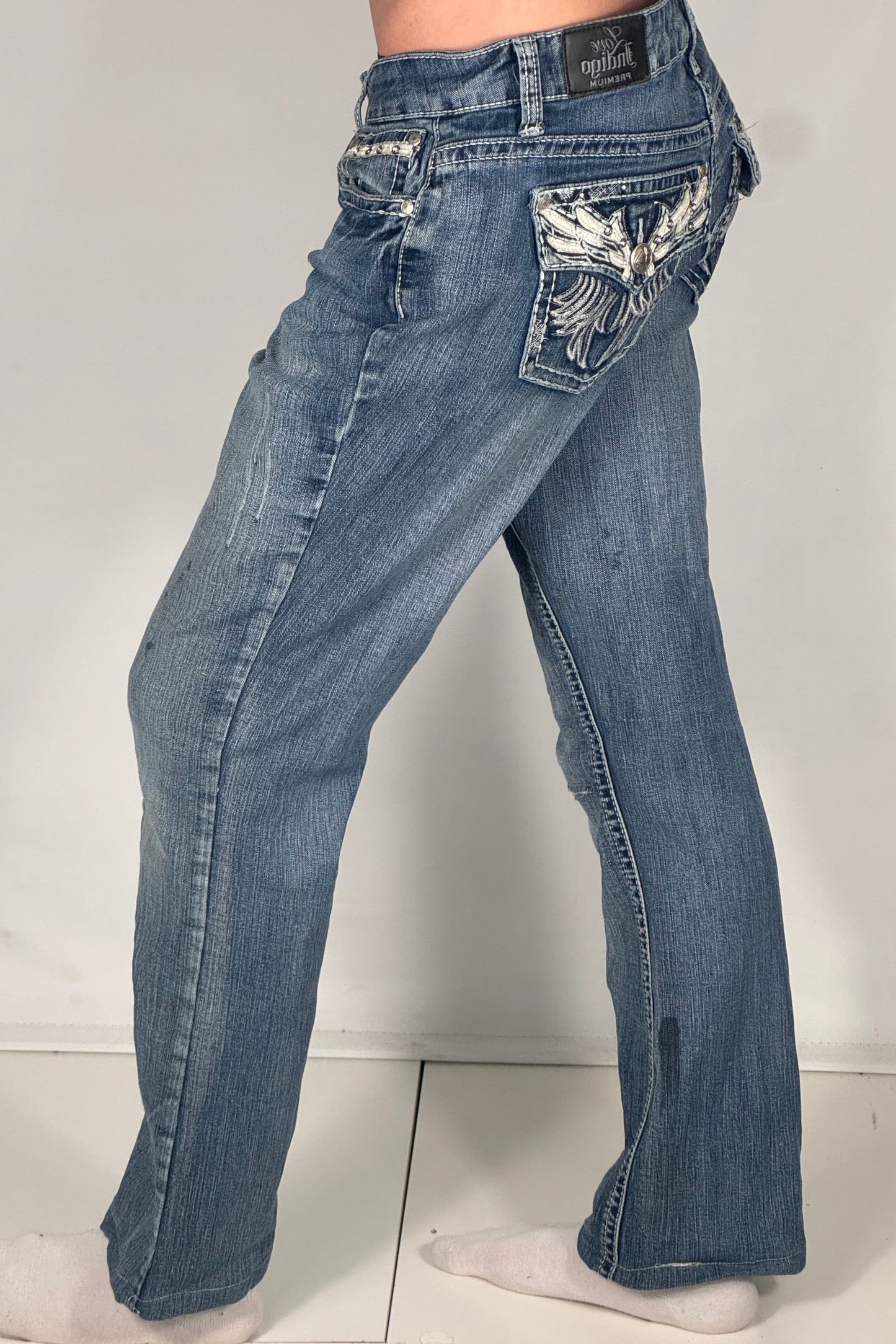 Lavtaljede jeans str: S
