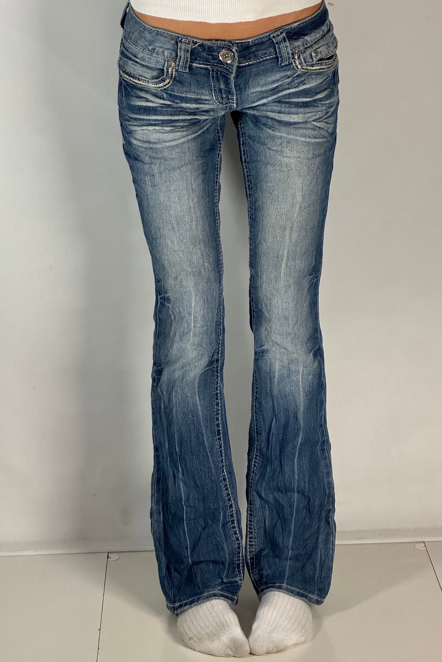 Lågmidjade jeans stl: XS
