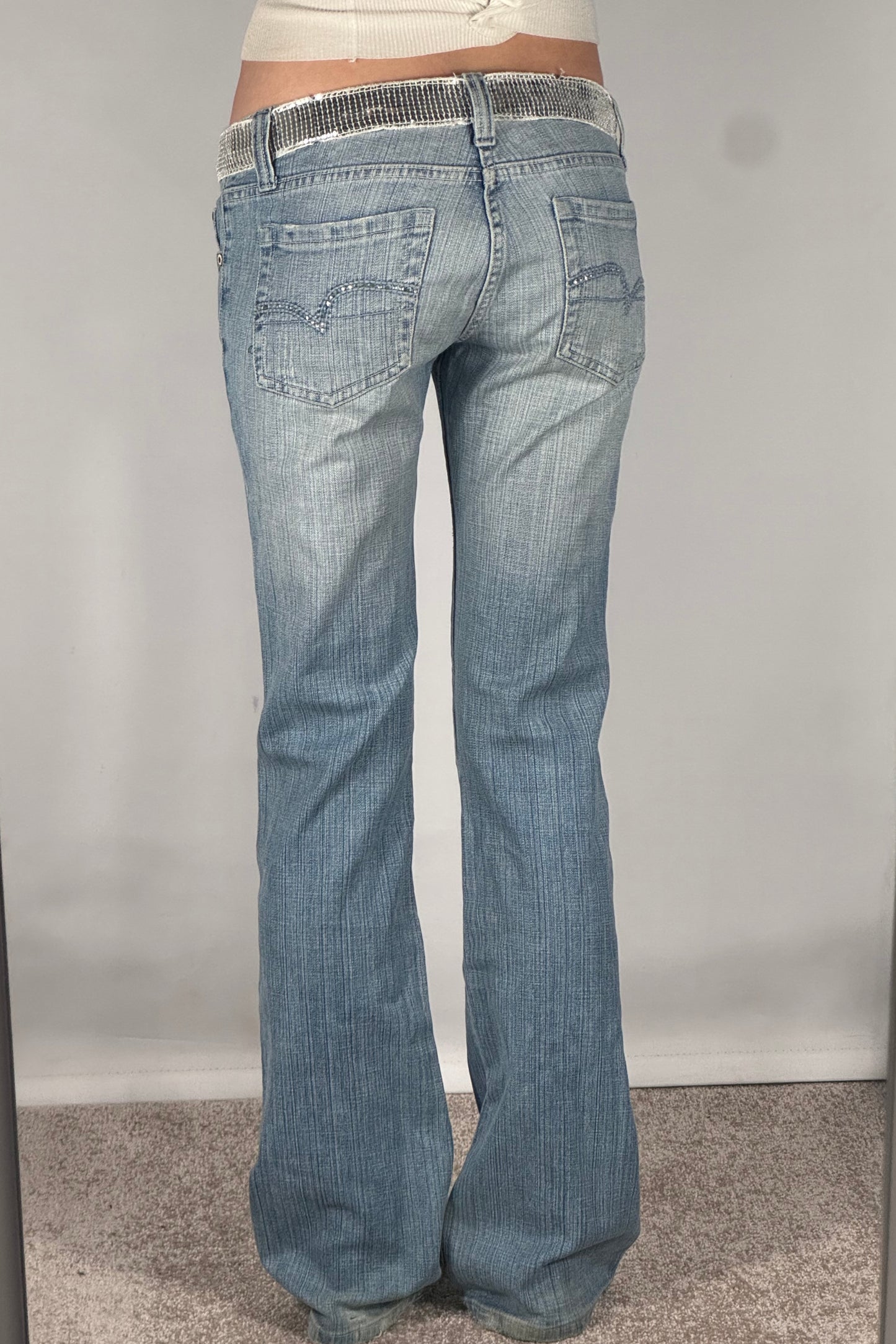 Lågmidjade jeans stl: S