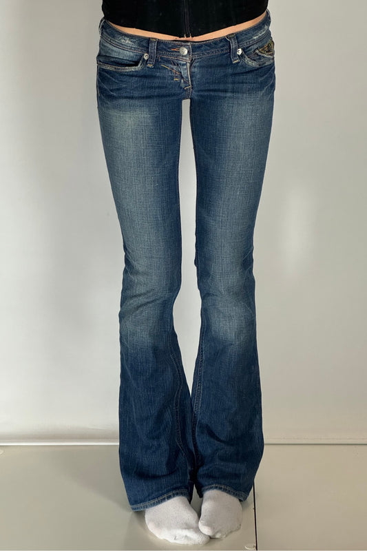 Lågmidjade jeans-stl: XS