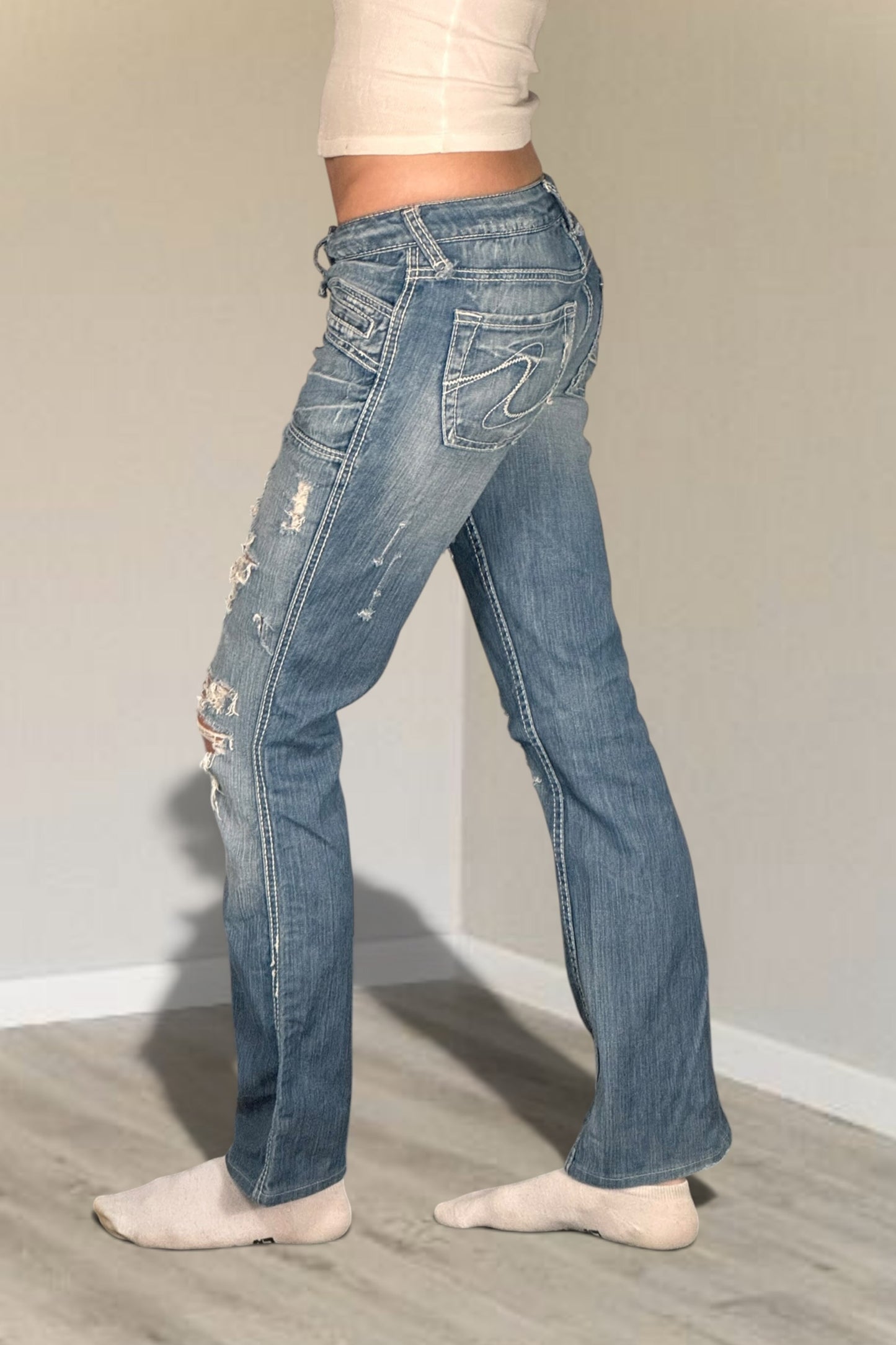 Lågmidjade jeans stl: XXS