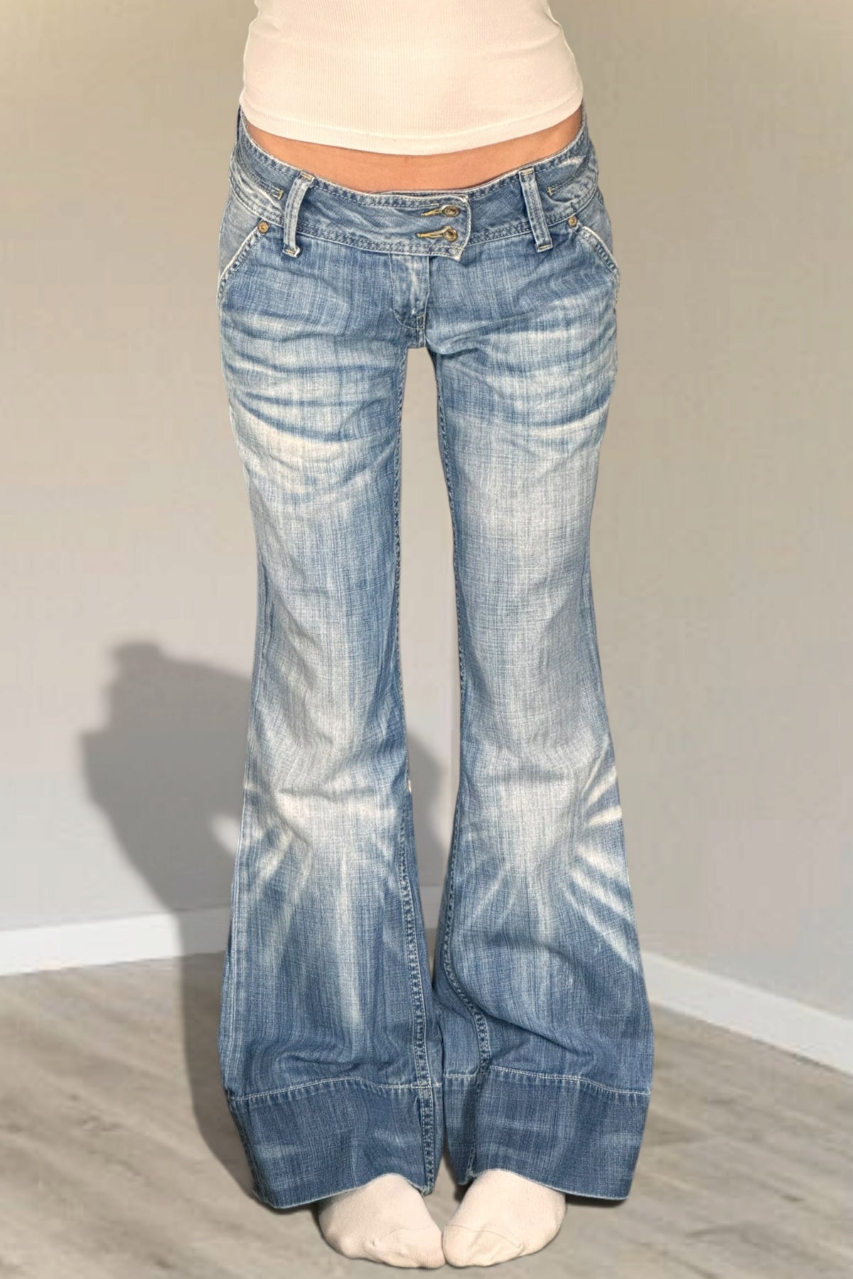 Lågmidjade jeans stl: S