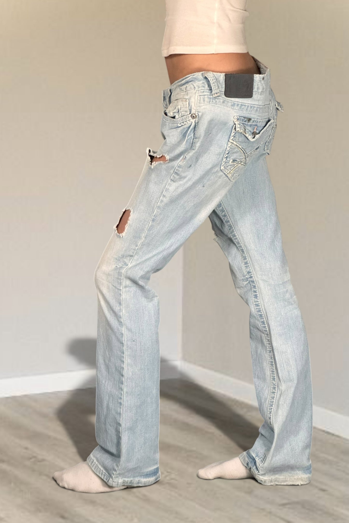 Lågmidjade jeans stl: L