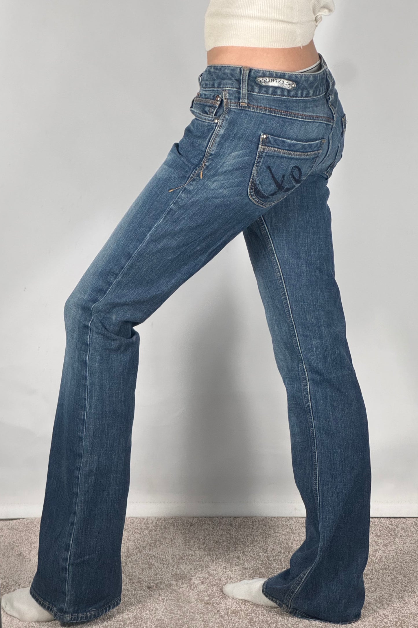 Lågmidjade jeans stl: S