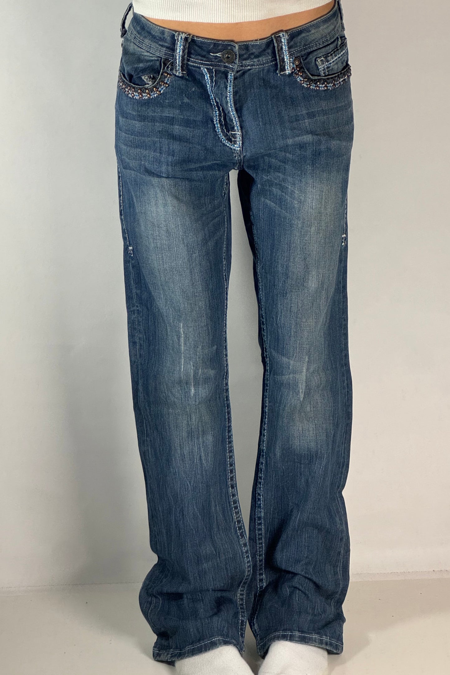 Lågmidjade jeans stl: